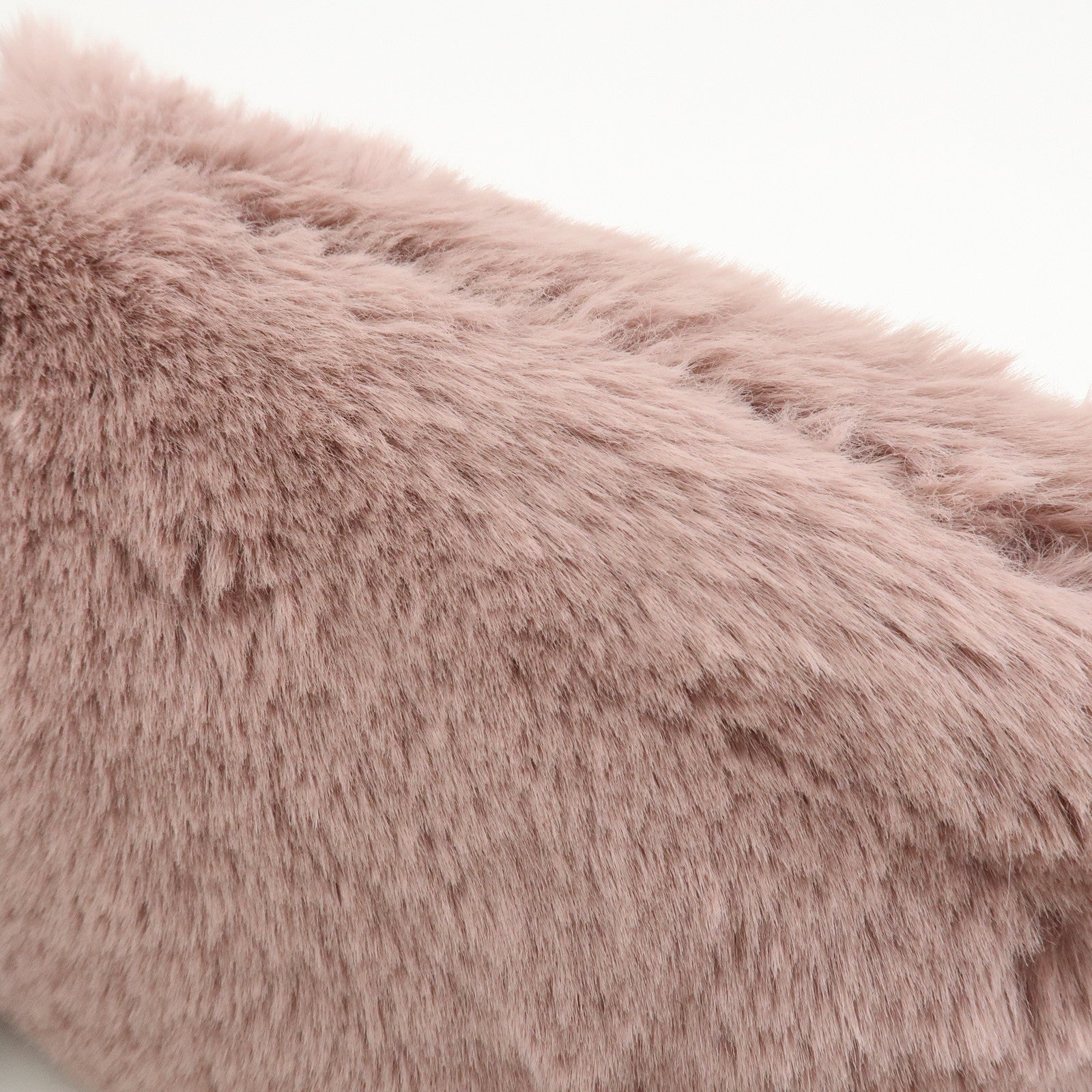 JIMMY CHOO Fur Leather Hand Bag Clutch Bag Pouch Pink