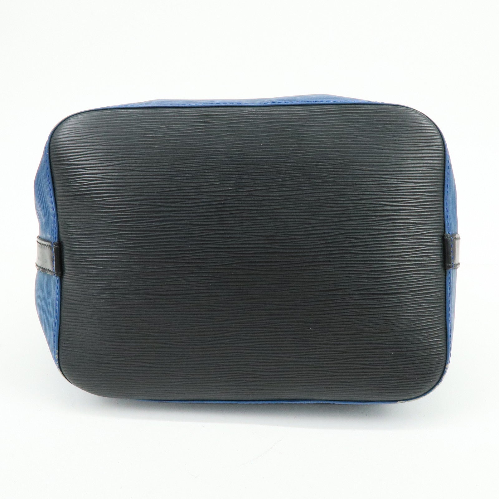 Louis Vuitton Epi Petit Noe Bicolor Shoulder Bag Blue Noir Ｍ44152