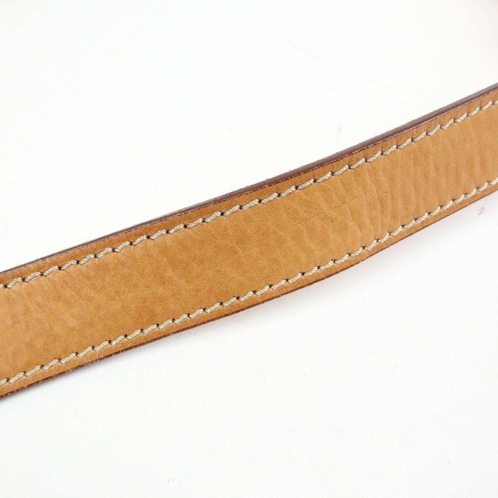 CELINE Macadam PVC Leather Shoulder Bag Beige Brown