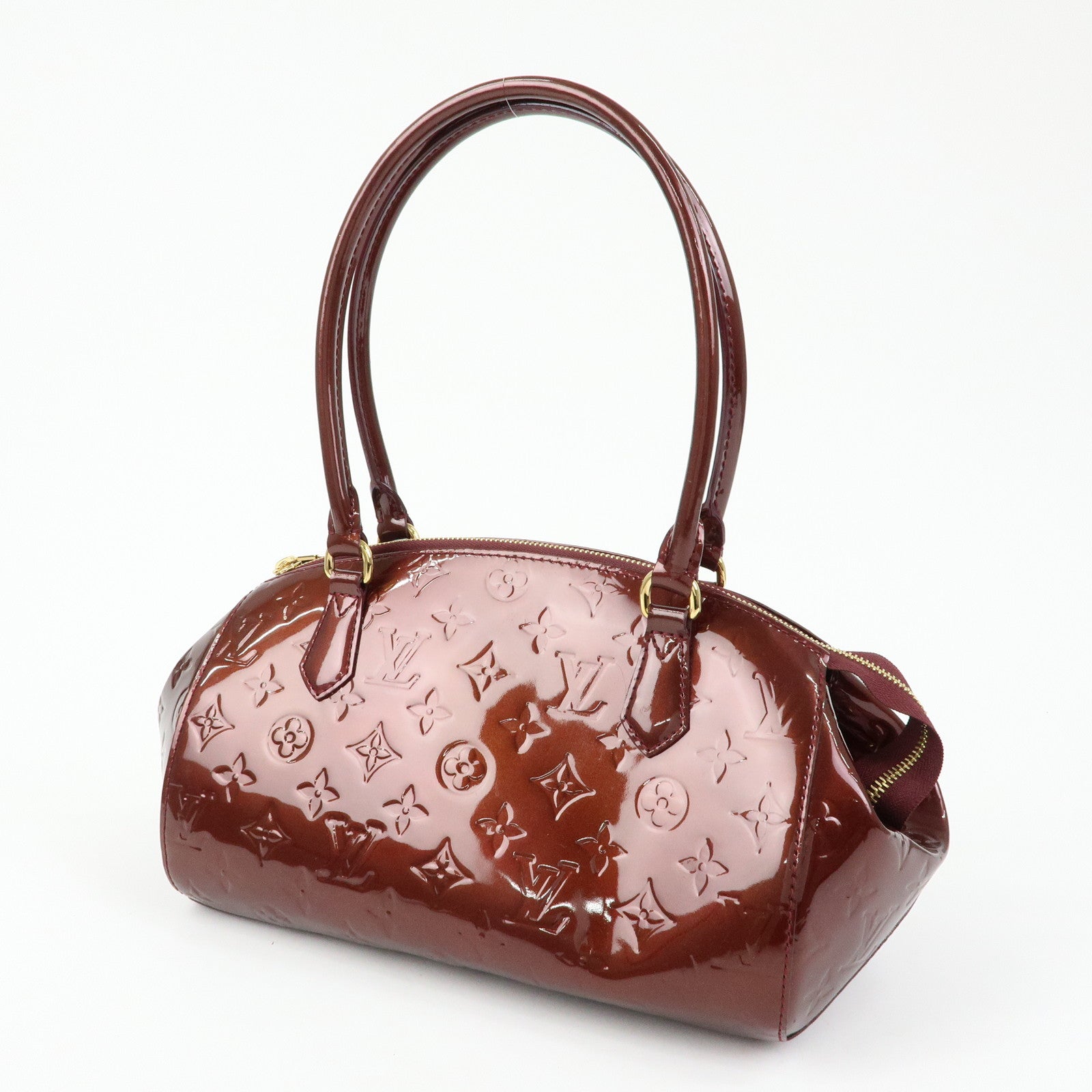 Louis Vuitton Monogram Vernis Sherwood PM Boston Hand Bag M91492