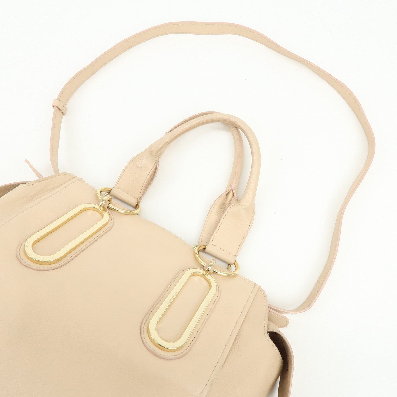 Chloe See by Chloe Paige Leather 2Way Bag Shoulder Bag Light Pink