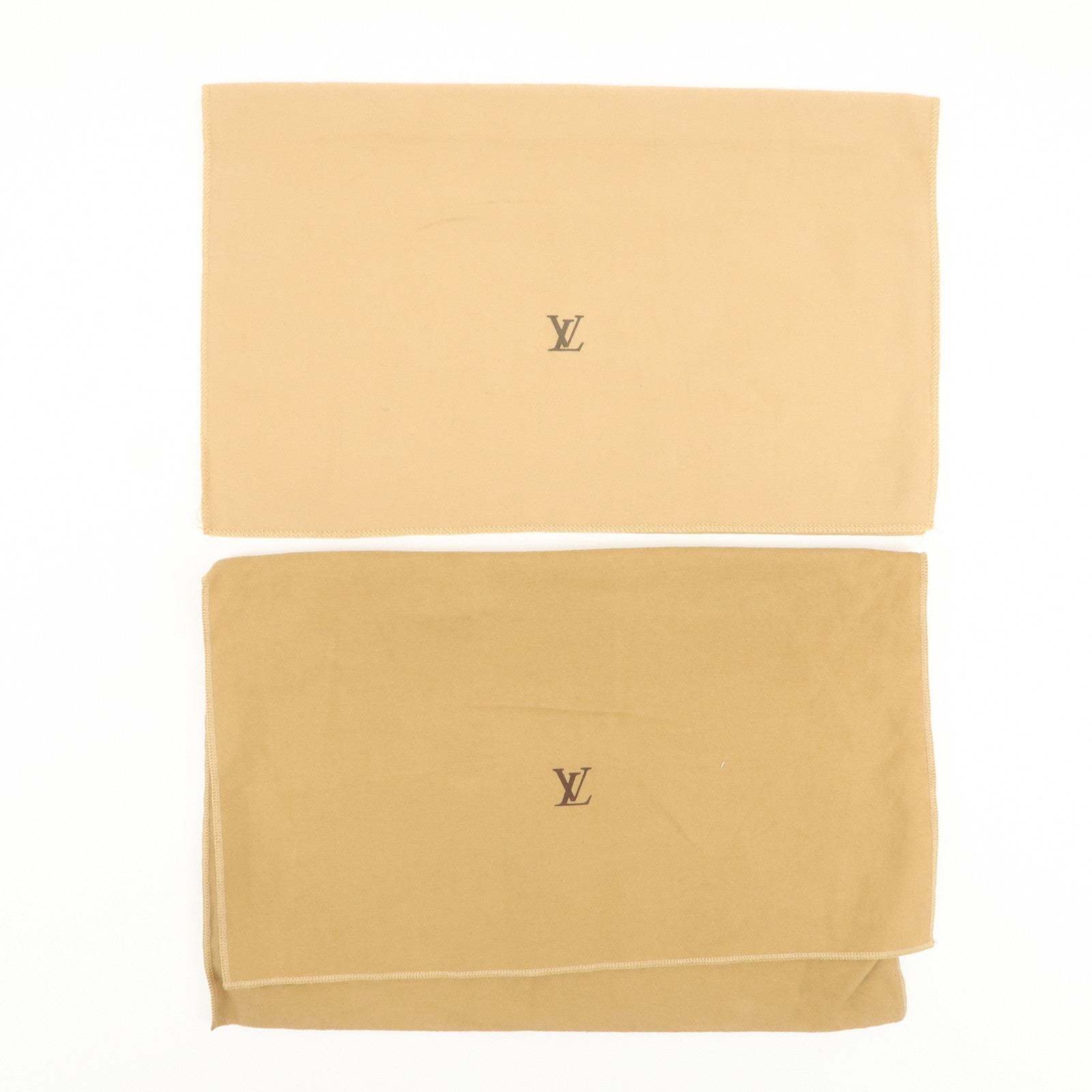 Louis Vuitton Set of 18 Dust Bag Storage Bag Flap Style Beige