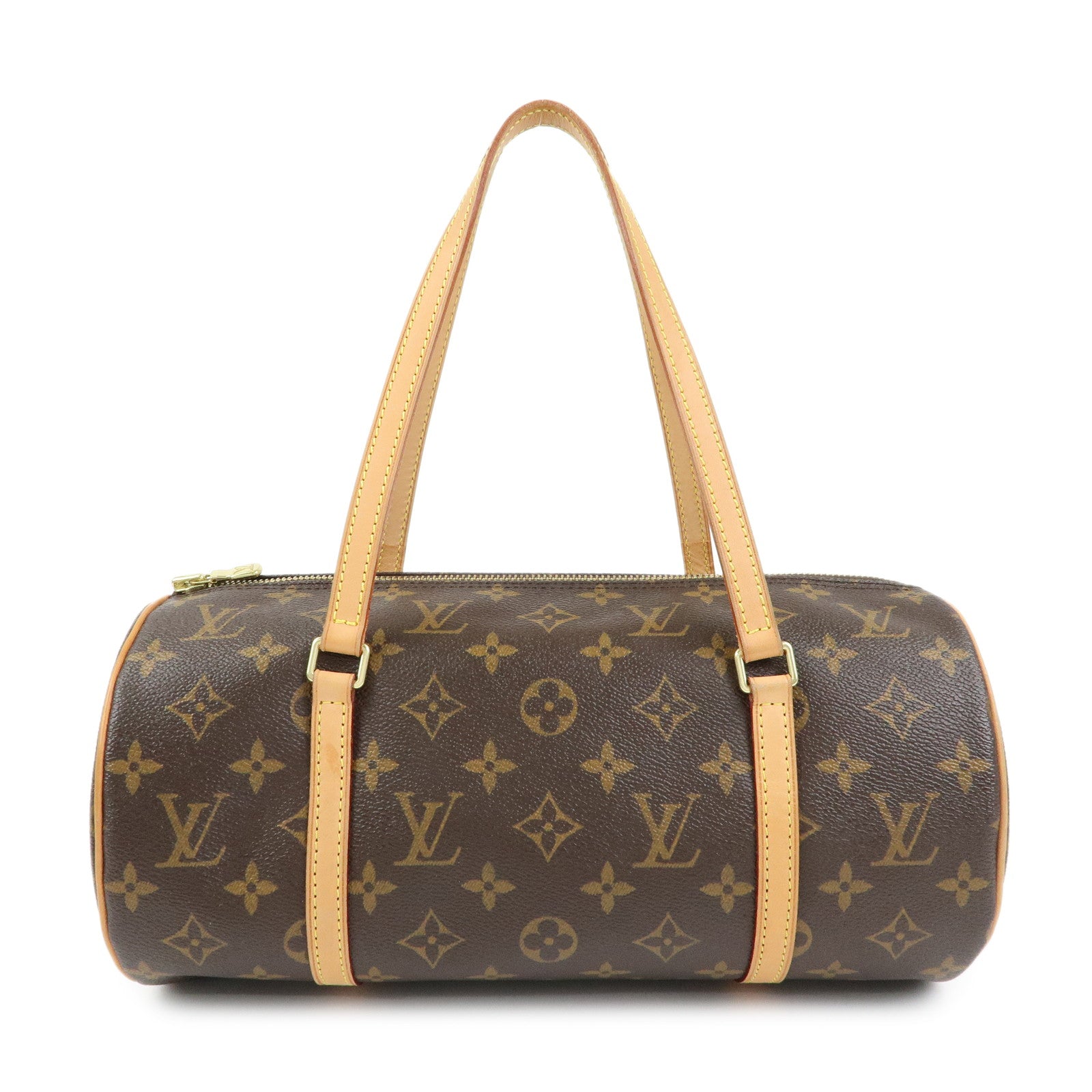 Louis Vuitton Monogram Papillon 30 Hand Bag Brown M51385