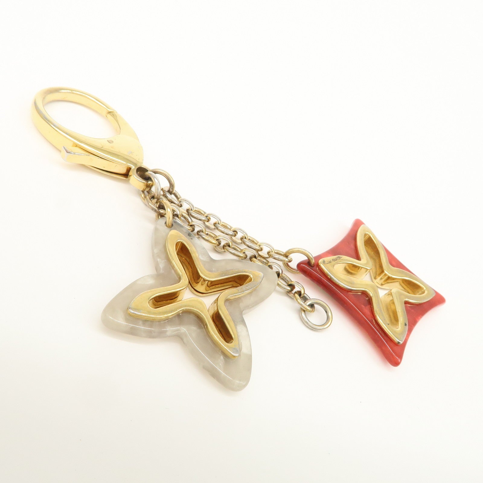 Louis Vuitton Bijoux Sac Insolence Bag Charm Gold Red M67947