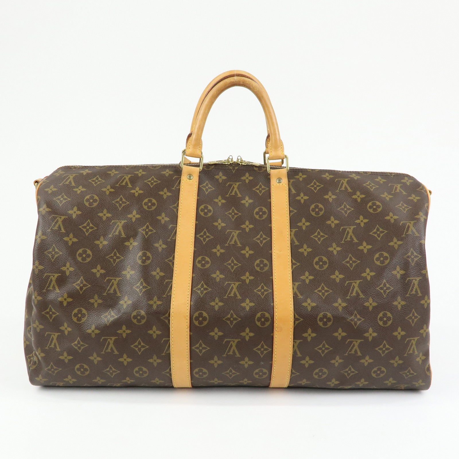 Louis Vuitton Monogram Keep All Bandouliere 55 Boston Bag M41414