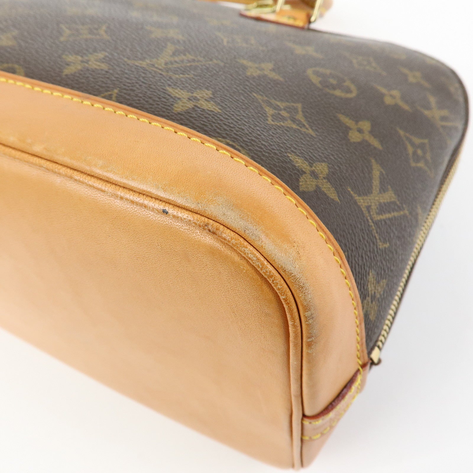 Louis Vuitton Monogram Alma PM Hand Bag Brown M51130