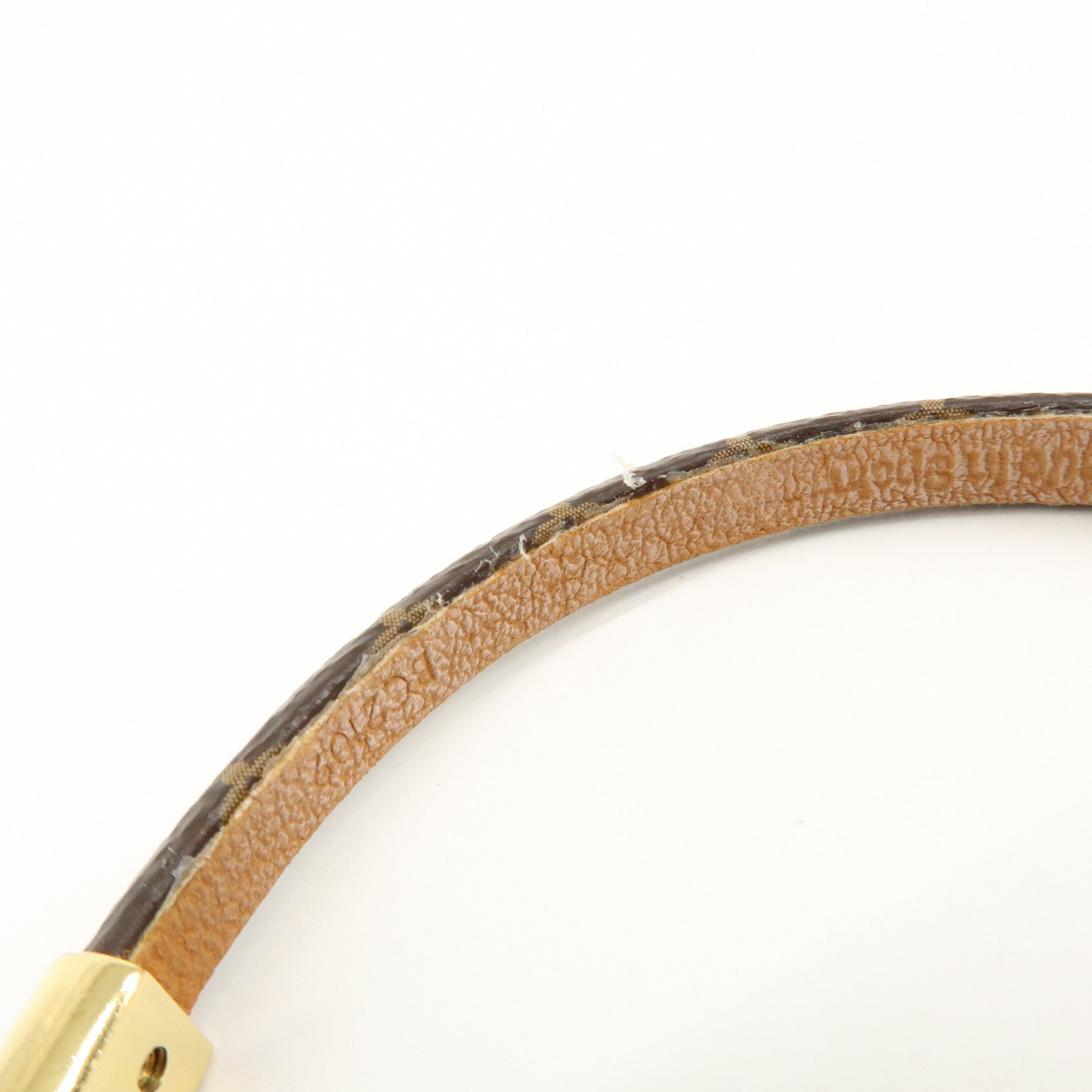 Louis Vuitton Monogram Bracelet Crazy In Lock Size 17 Brown M6451