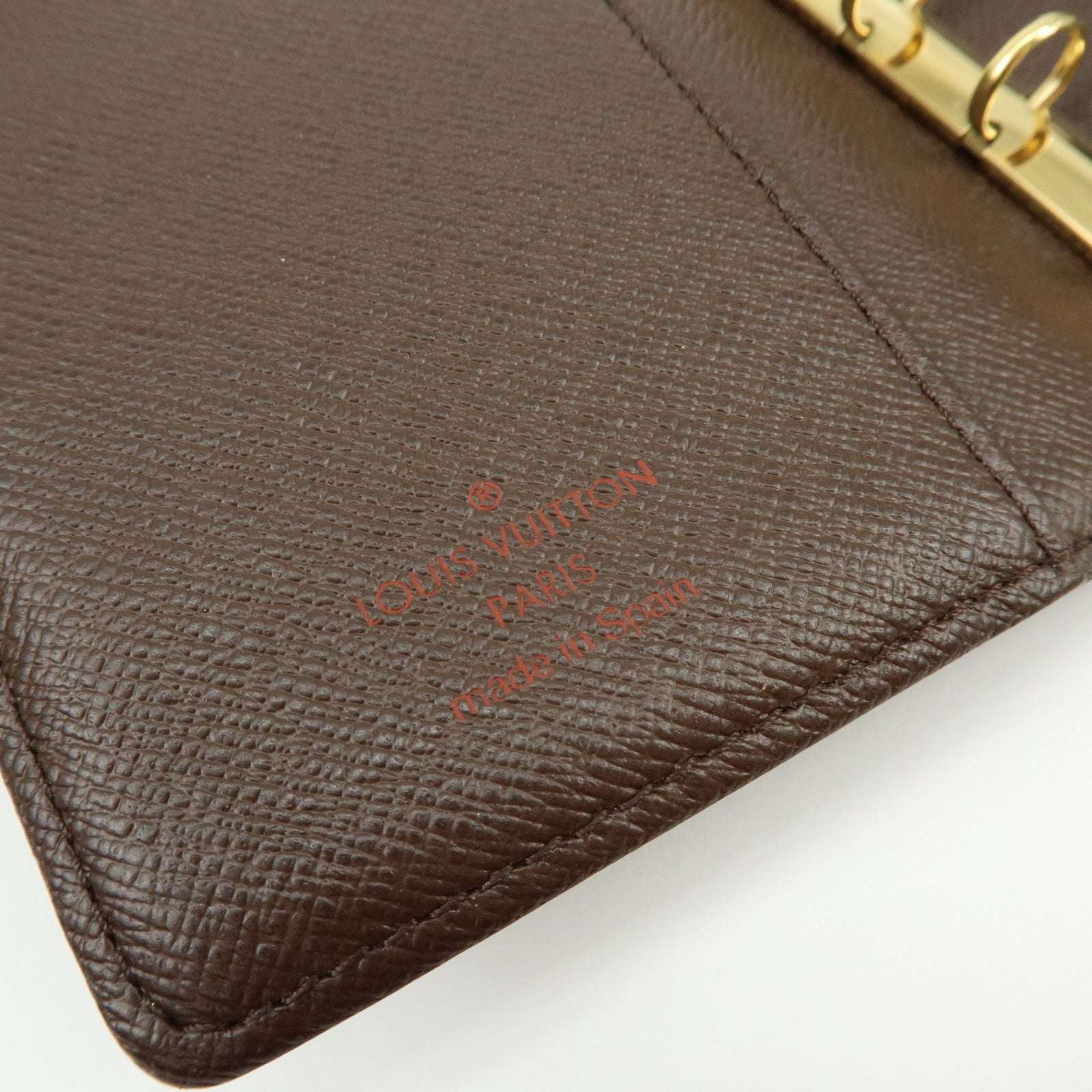 Louis Vuitton Damier Agenda PM Planner Cover Brown R20700