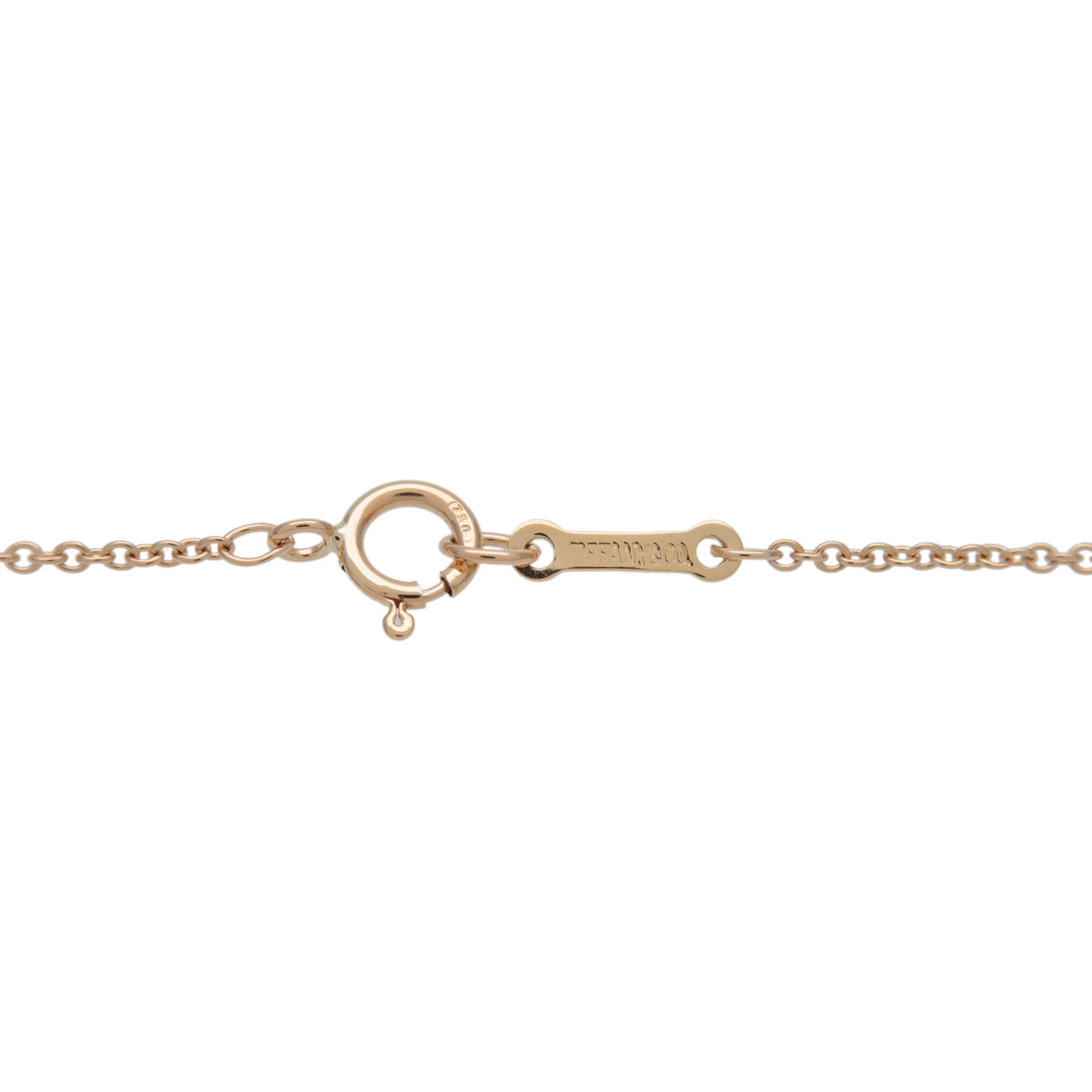 Tiffany&Co. Bean Necklace Medium K18YG 750YG Yellow Gold