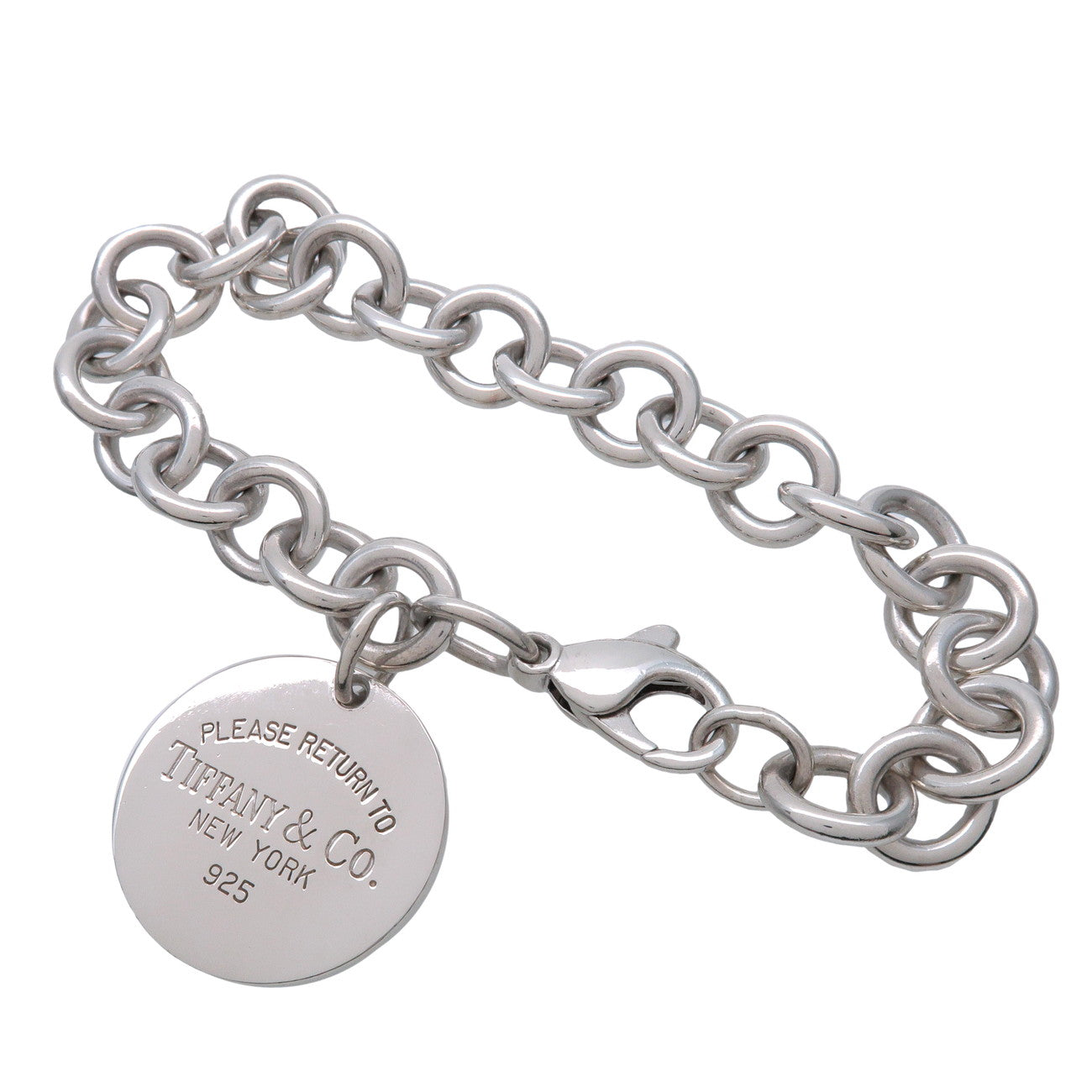Tiffany & Co Return to Tiffany Round Tag Bracelet SV925 Silver