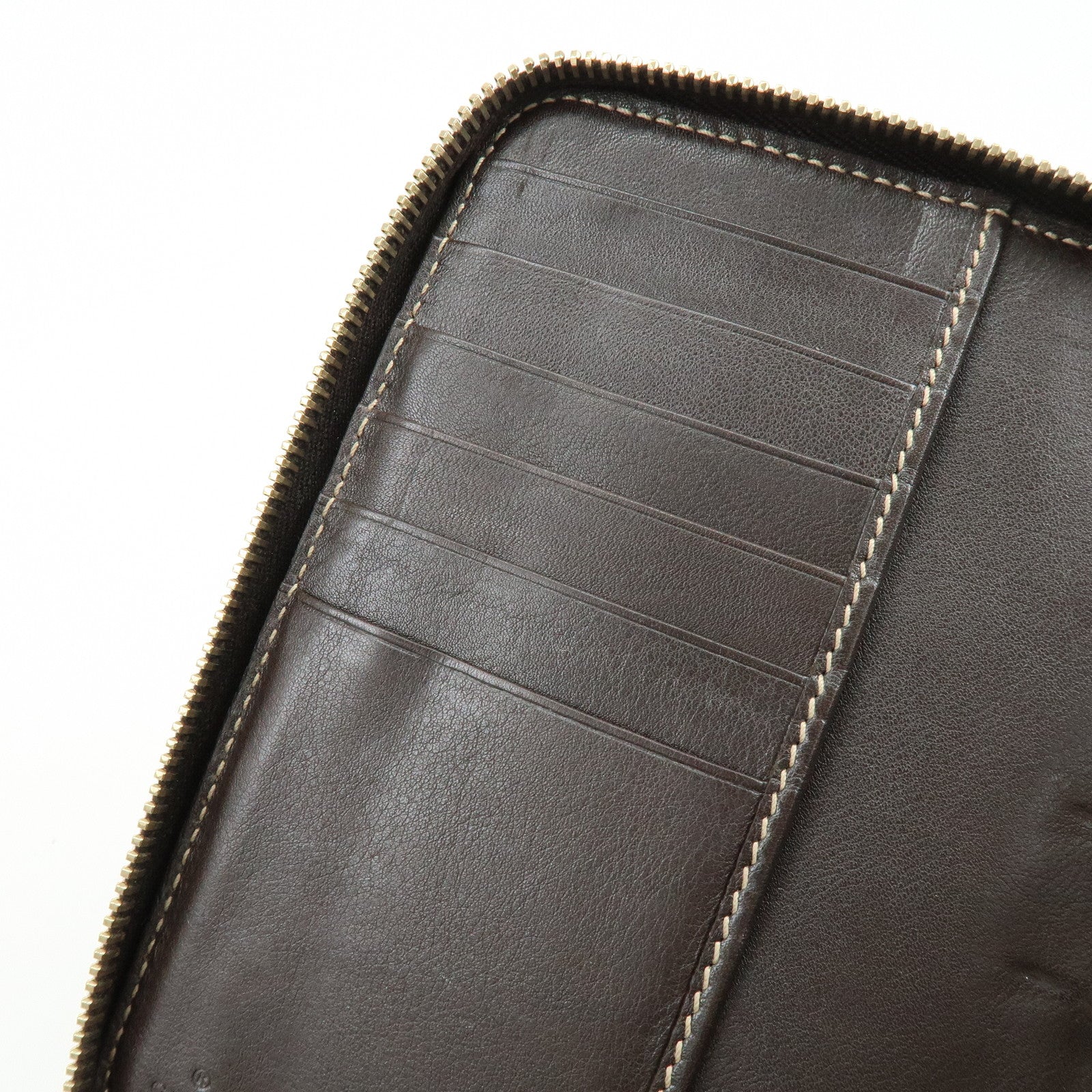 GUCCI Gucciori Leather GG Canvas Agenda Cover Beige Brown 233152