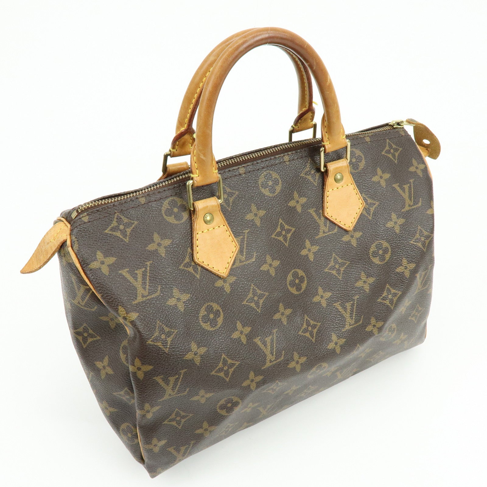 Louis Vuitton Monogram Speedy 30 Boston Bag Hand Bag Brown M41526