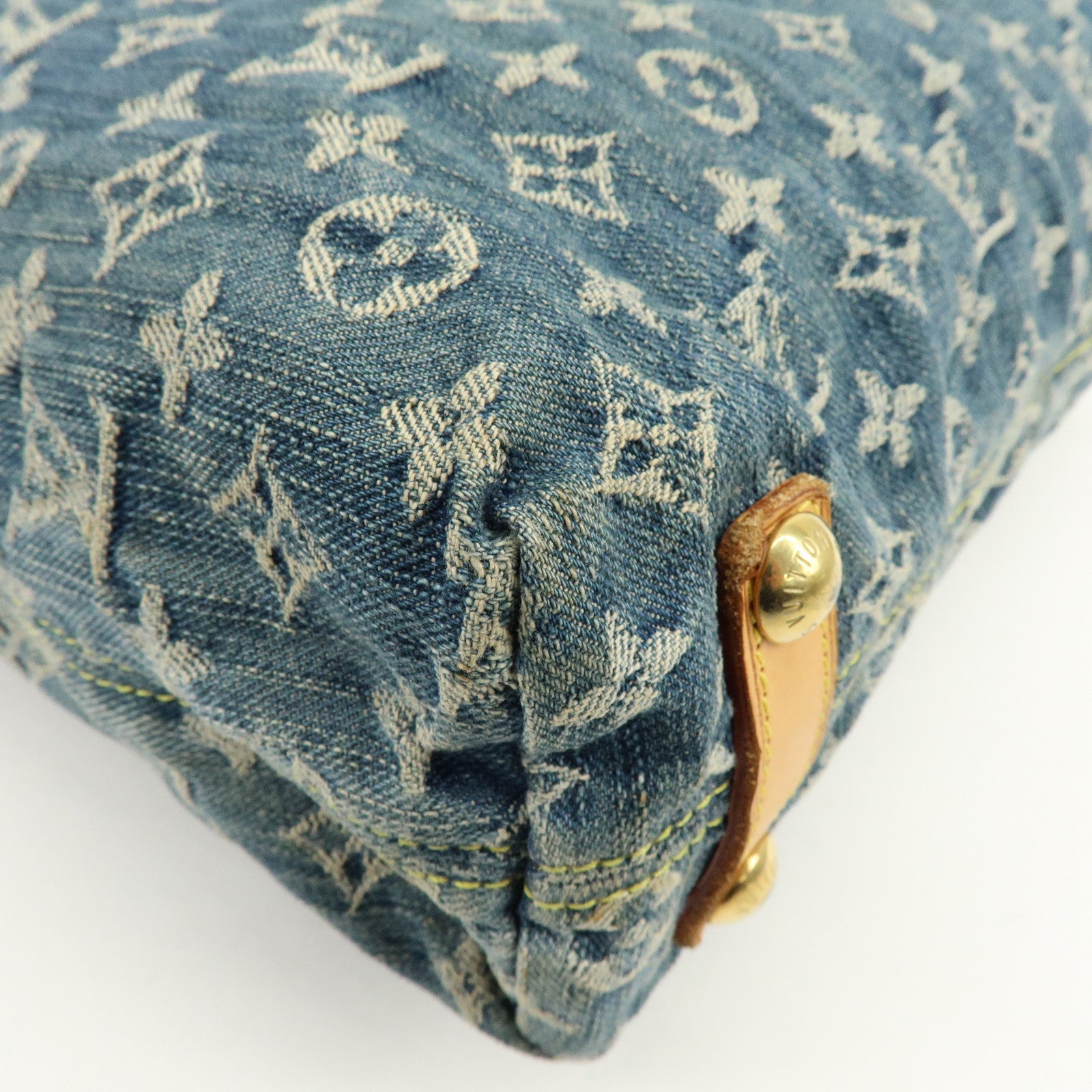 Louis Vuitton Monogram Denim Baggy GM Shoulder Bag Blue M95048