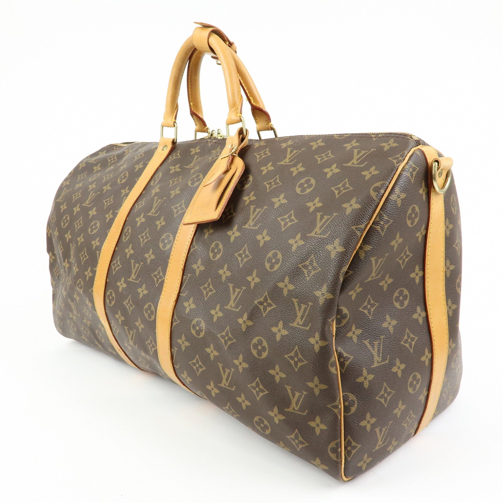 Louis Vuitton Monogram Keep All Bandouliere 55 Boston Bag M41414