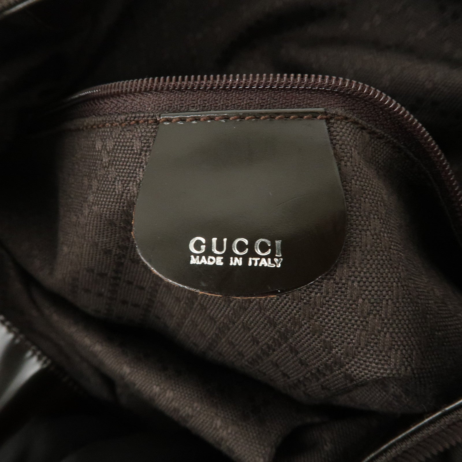 GUCCI Bamboo Nylon Leather 2Way Bag Hand Bag Shoulder Bag 001・2404