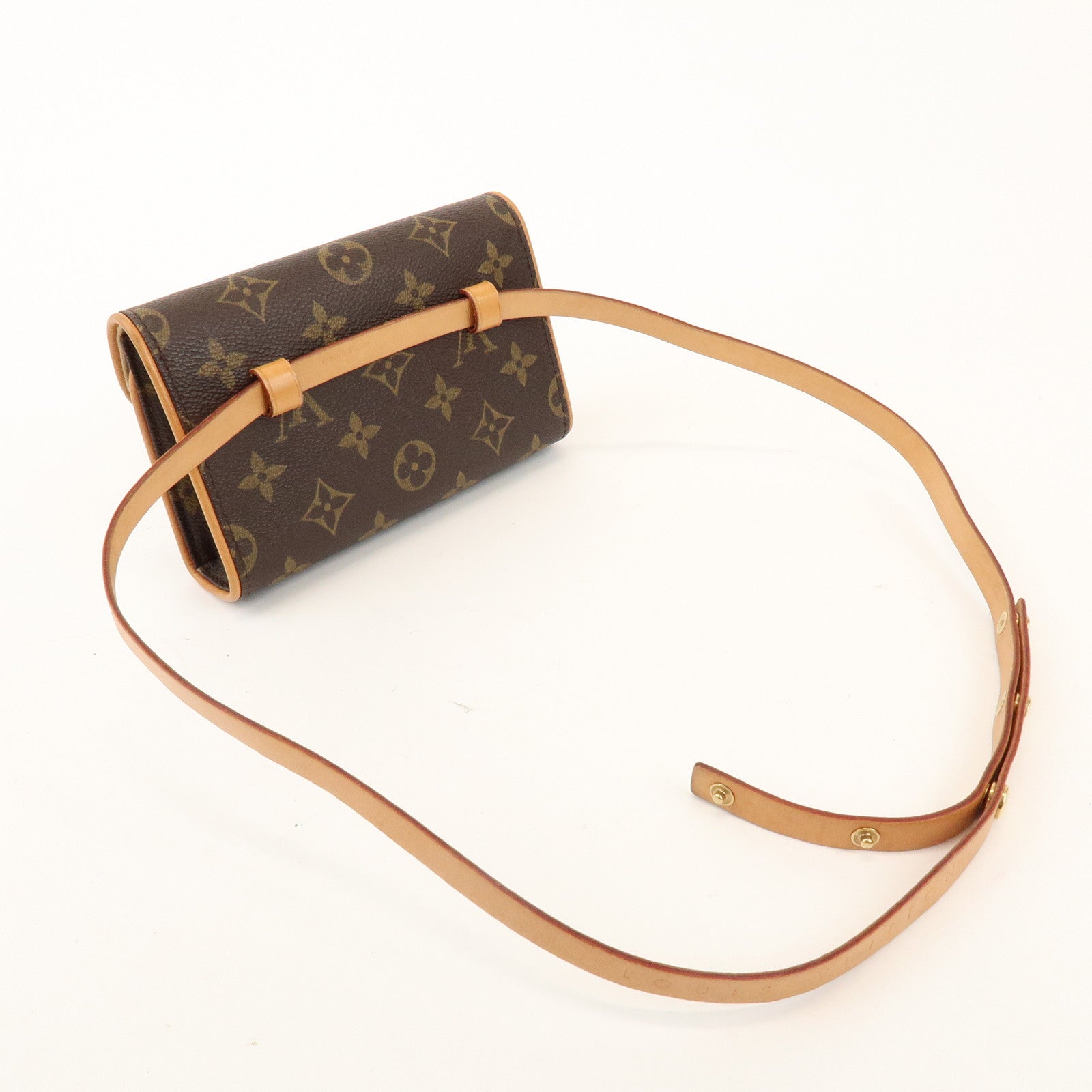 Louis Vuitton Monogram Pochette Florentine Waist Bag Belt M51855