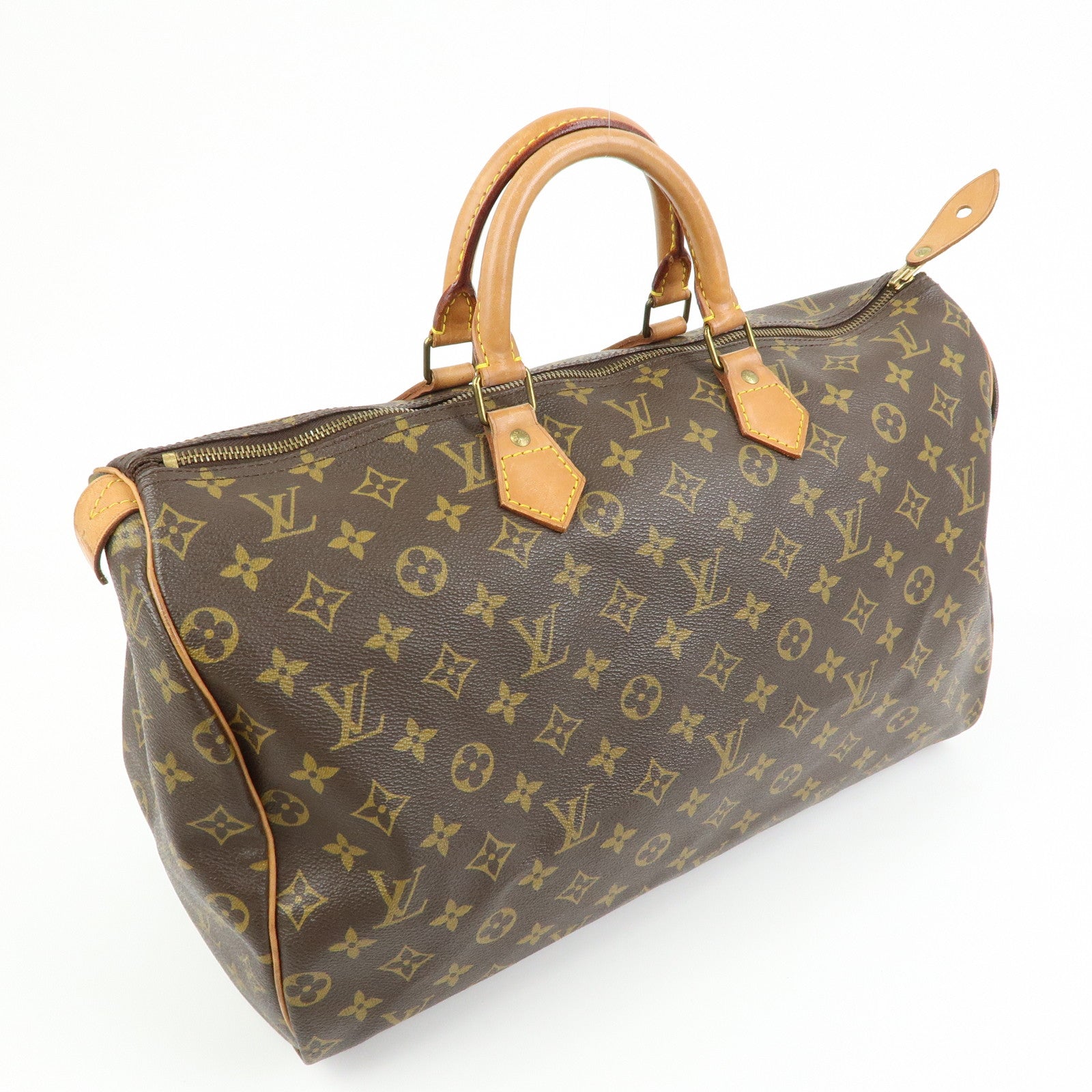 Louis Vuitton Monogram Speedy 40 Hand Bag Boston Bag Brown M41522