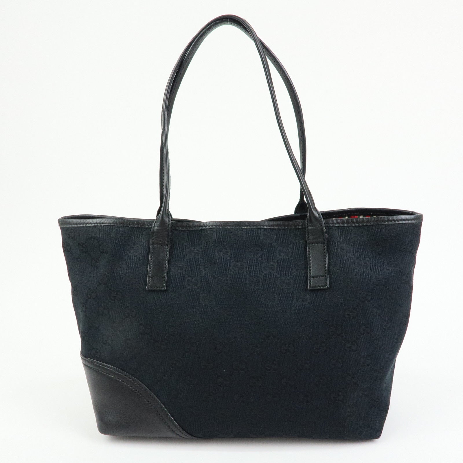 GUCCI Interlocking G New Britt GG Canvas Leather Tote Bag 169946