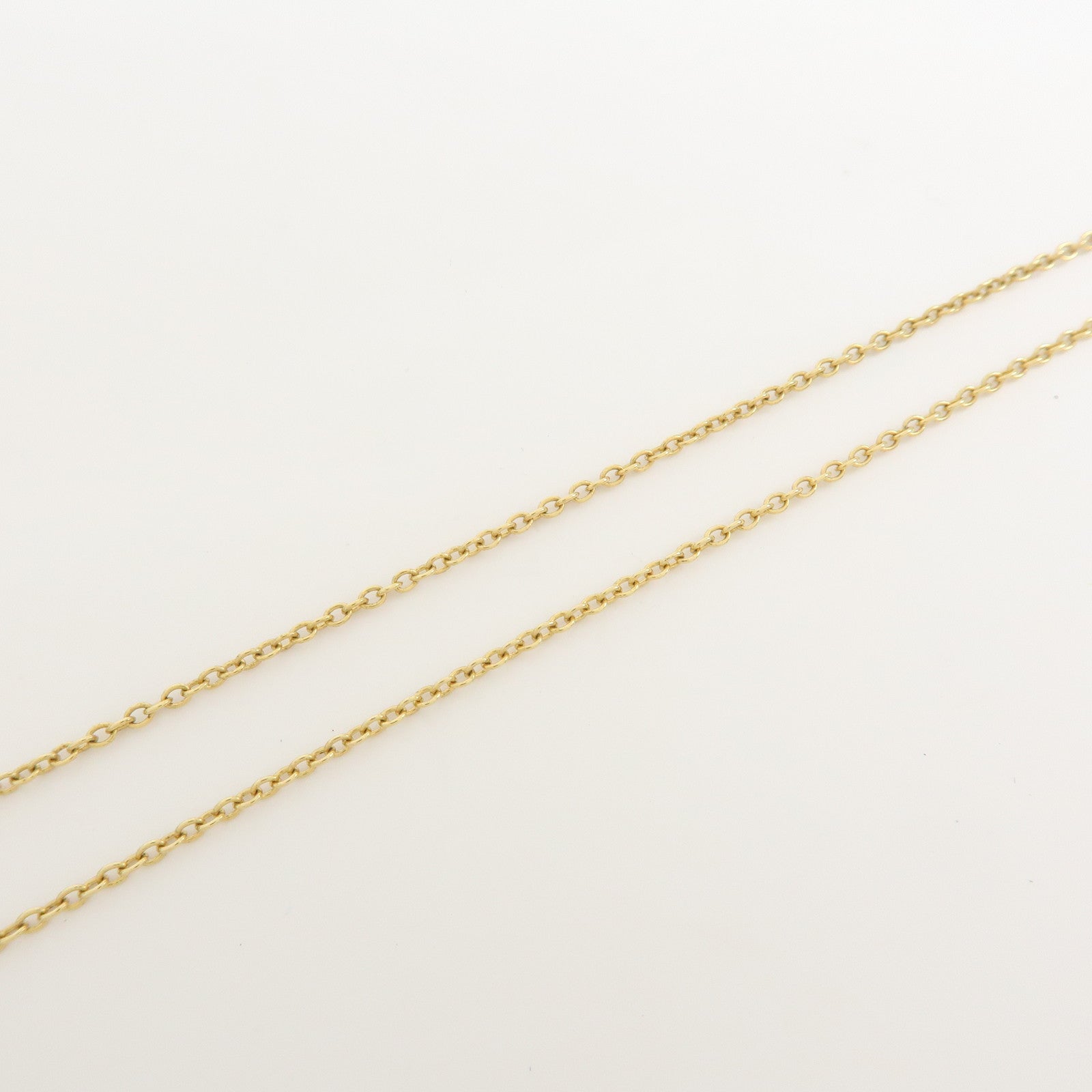 Christian Dior Logo Heart Pendant Metal Necklace Gold