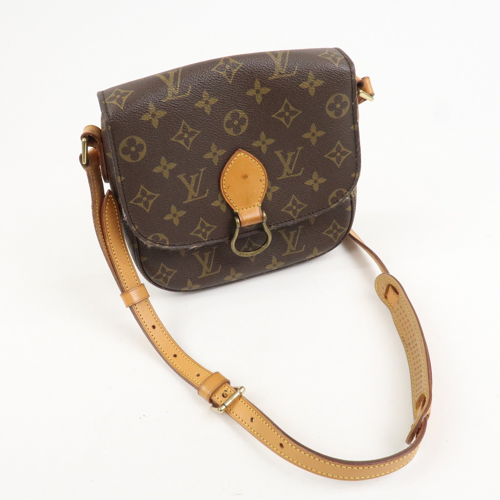 Louis Vuitton Monogram Saint Cloud MM Shoulder Bag Brown M51243