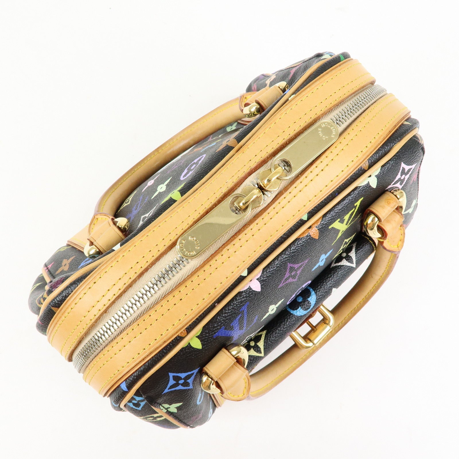 Louis Vuitton Monogram Multicolor Priscilla Hand Bag Noir M40097