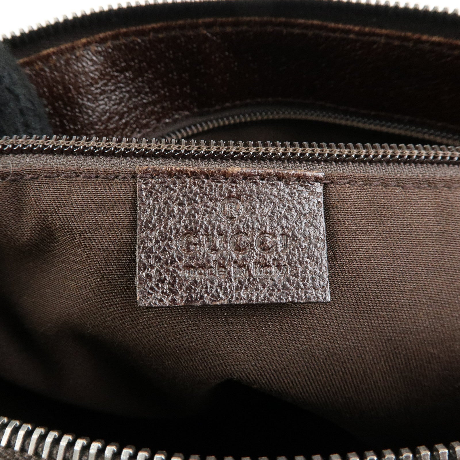 GUCCI GG Canvas Leather Crossbody Shoulder Bag Beige Brown 114273