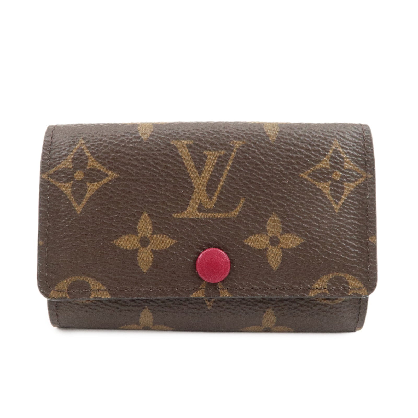 Louis Vuitton Monogram Multicles 6 Key Case Brown Fuchsia M60701