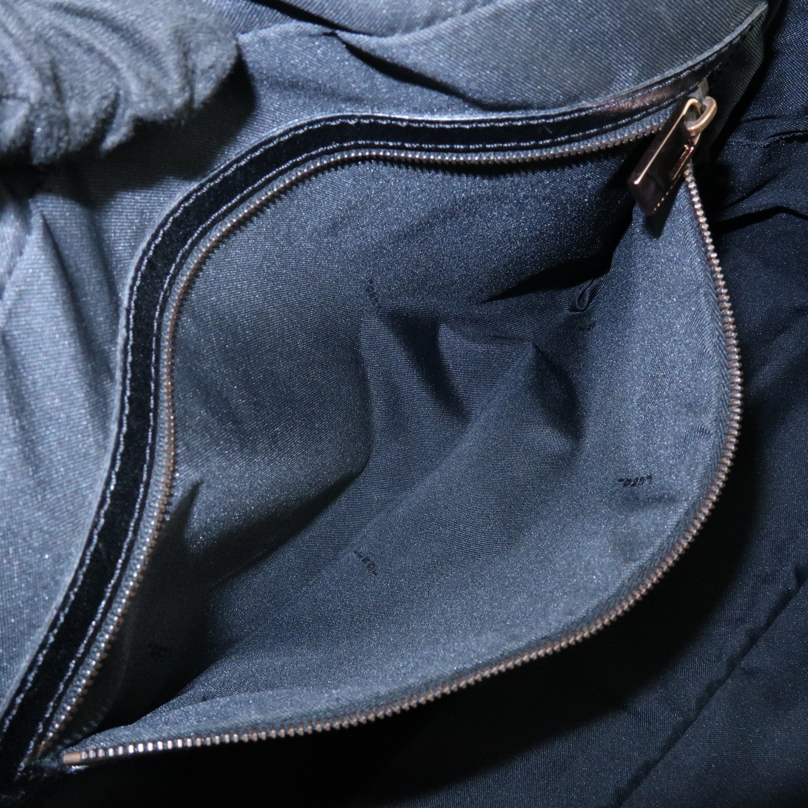 FENDI Zucchino Canvas Leather Hand Bag Boston Bag Brown 8BN005