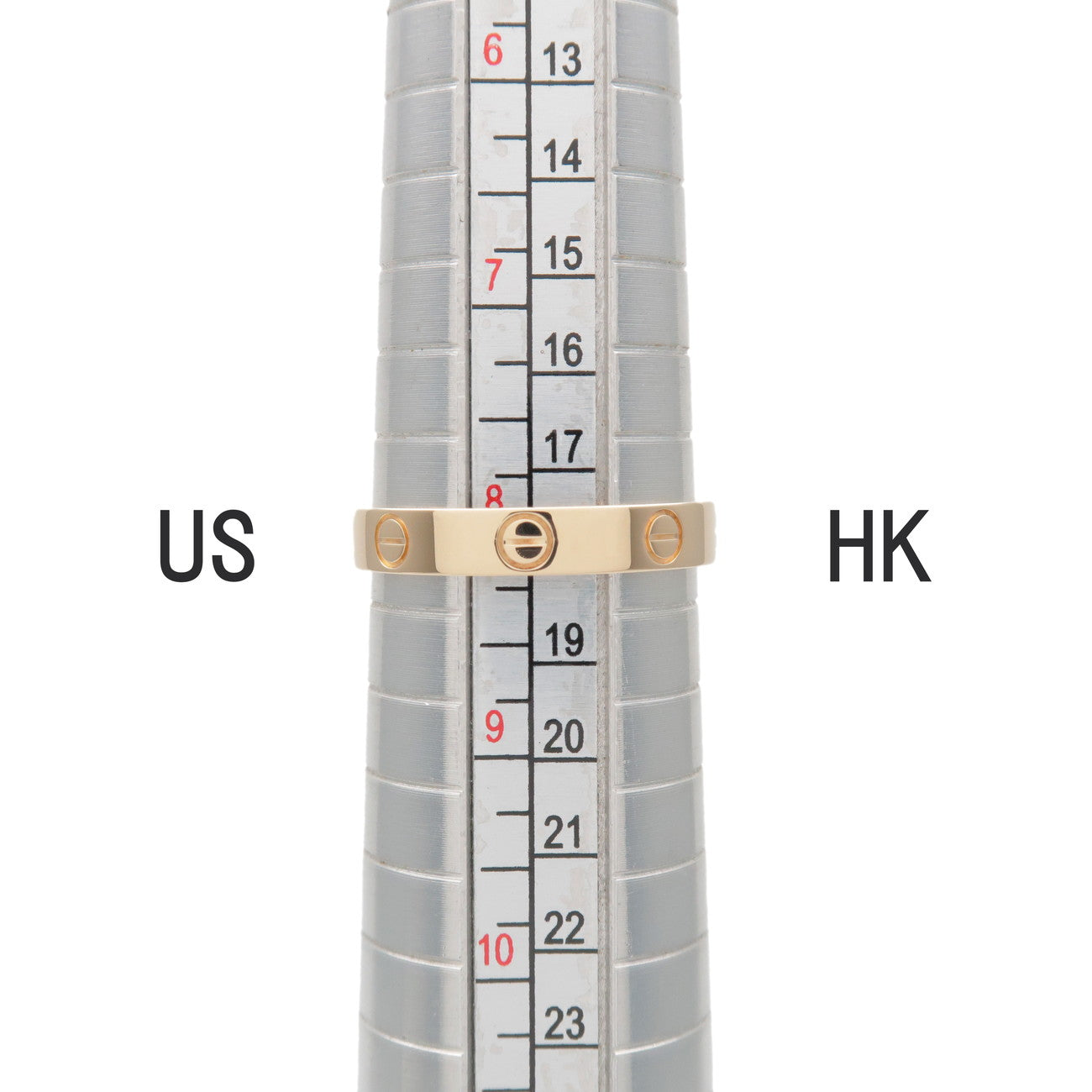 Cartier Mini Love Ring K18 750YG Yellow Gold #57 US8 EU57 HK17.5