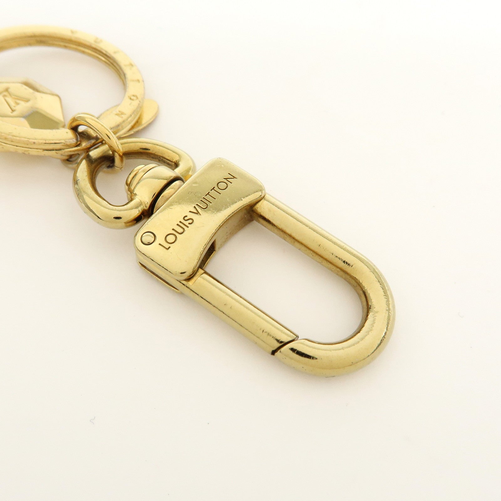 Louis Vuitton Porte Cles LV Facettes Metal Bag Charm Gold M65216