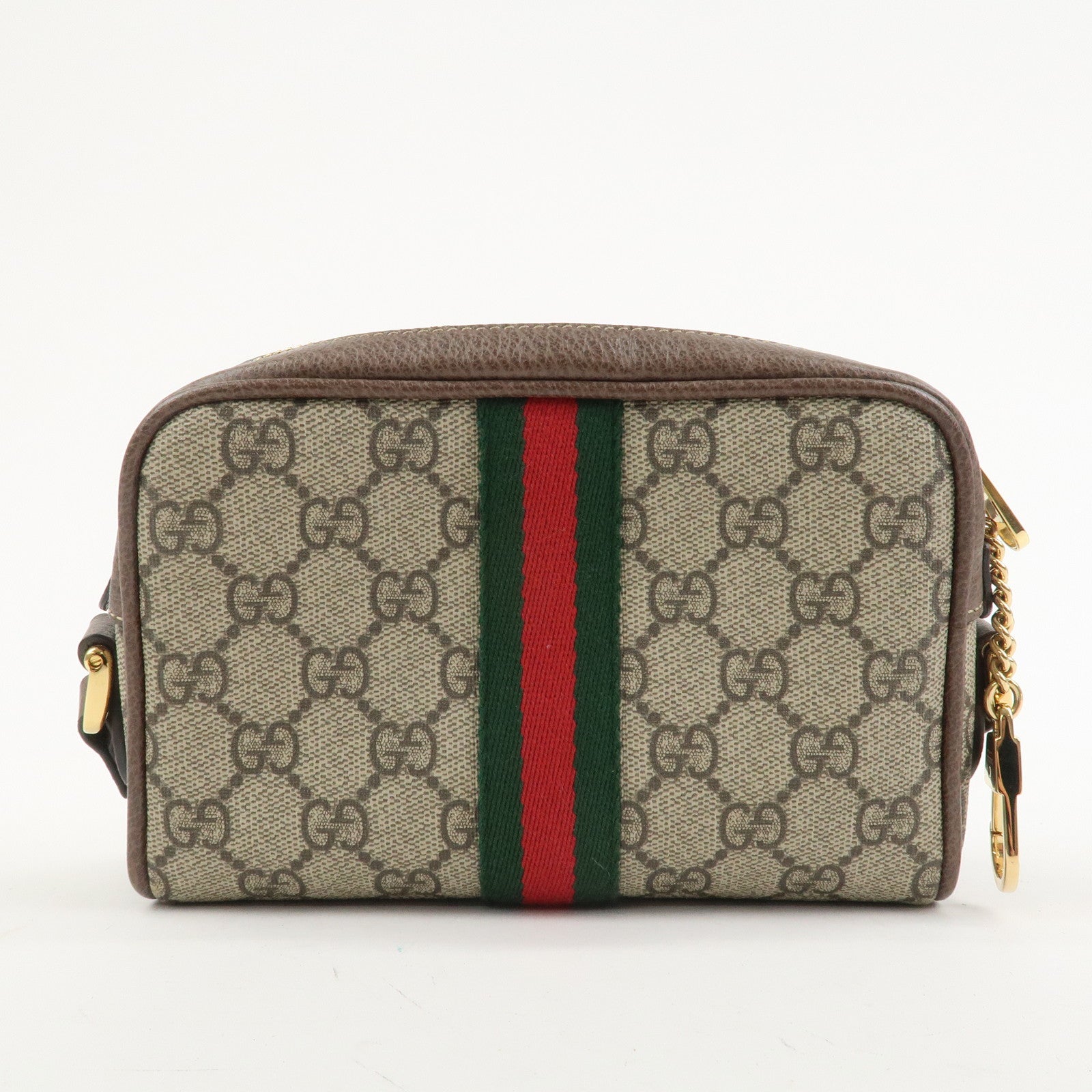 GUCCI Ophidia Sherry GG Supreme PVC Shoulder Bag Beige