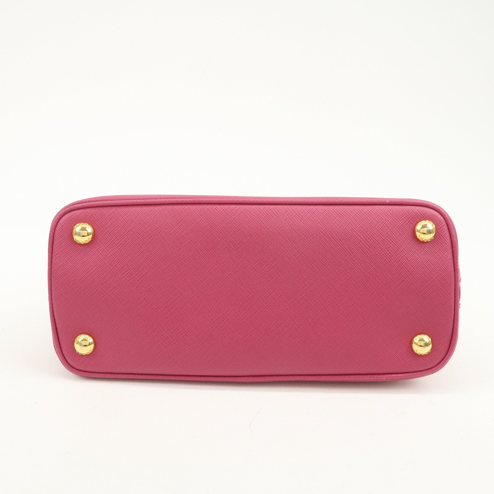 PRADA Saffiano Leather 2Way Hand Bag Shoulder Bag Pink 1BA838