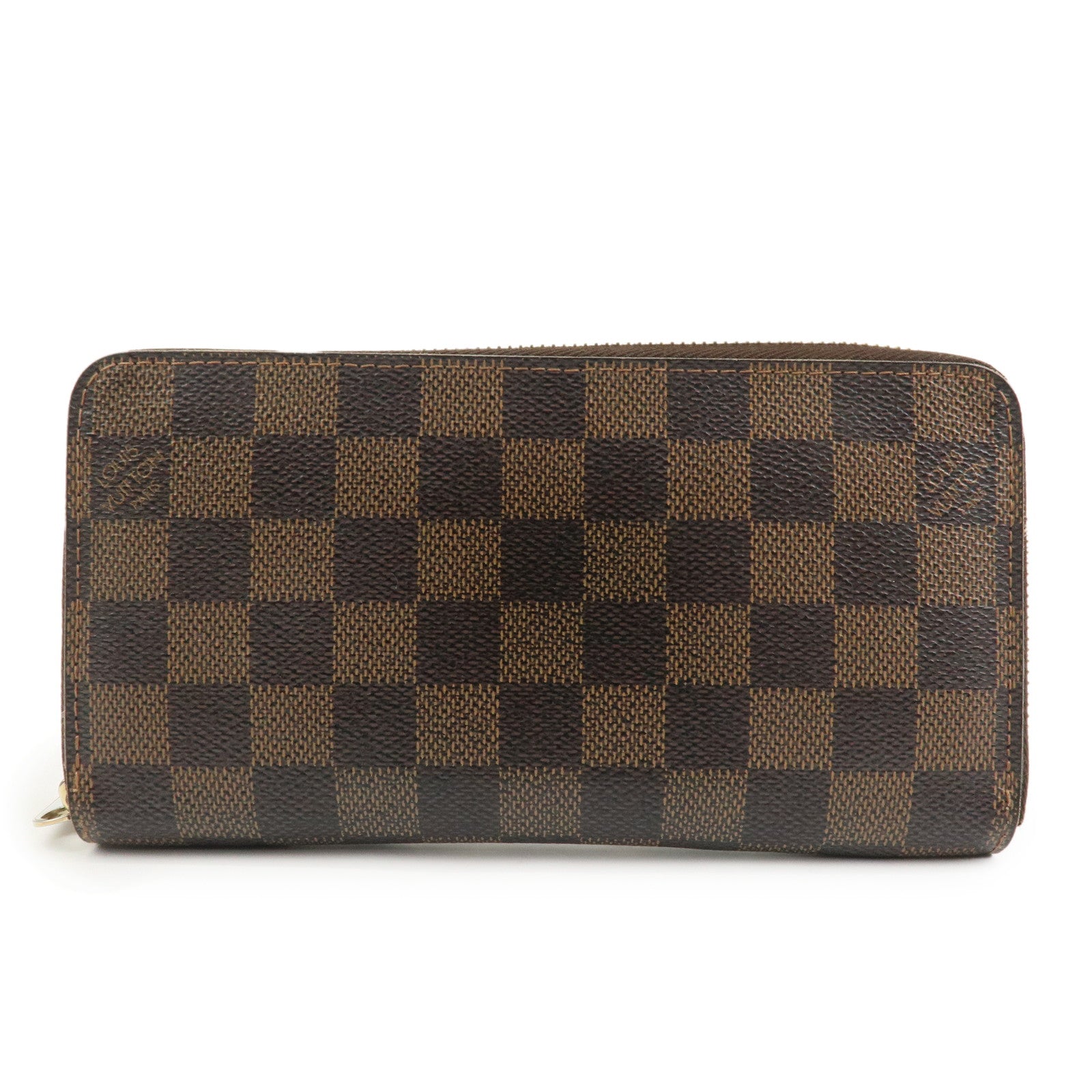Louis Vuitton Damier Zippy Round Wallet Old Style Brown N60015