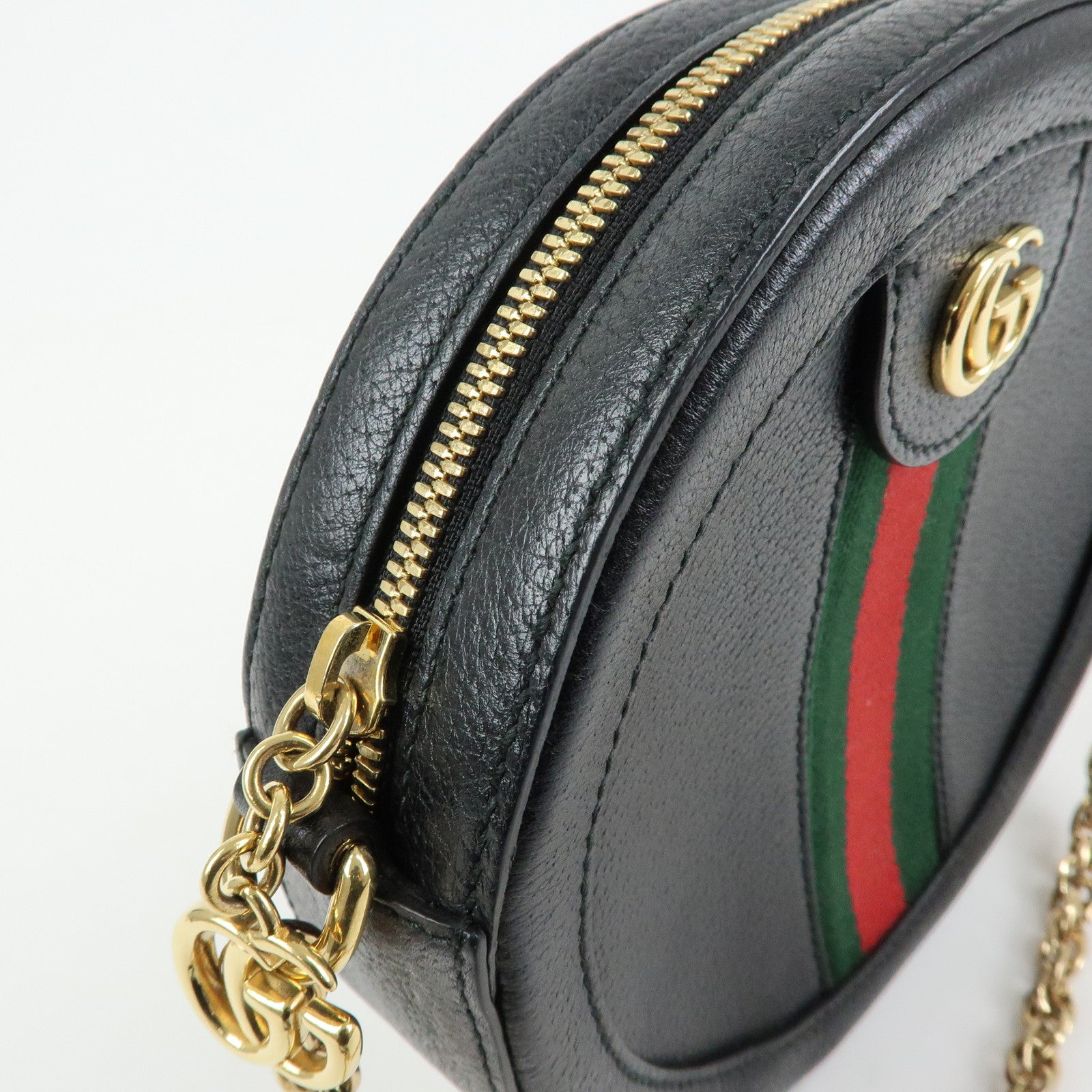 GUCCI Ophidia Sherry GG Marmont Mini Round Shoulder Bag 550618