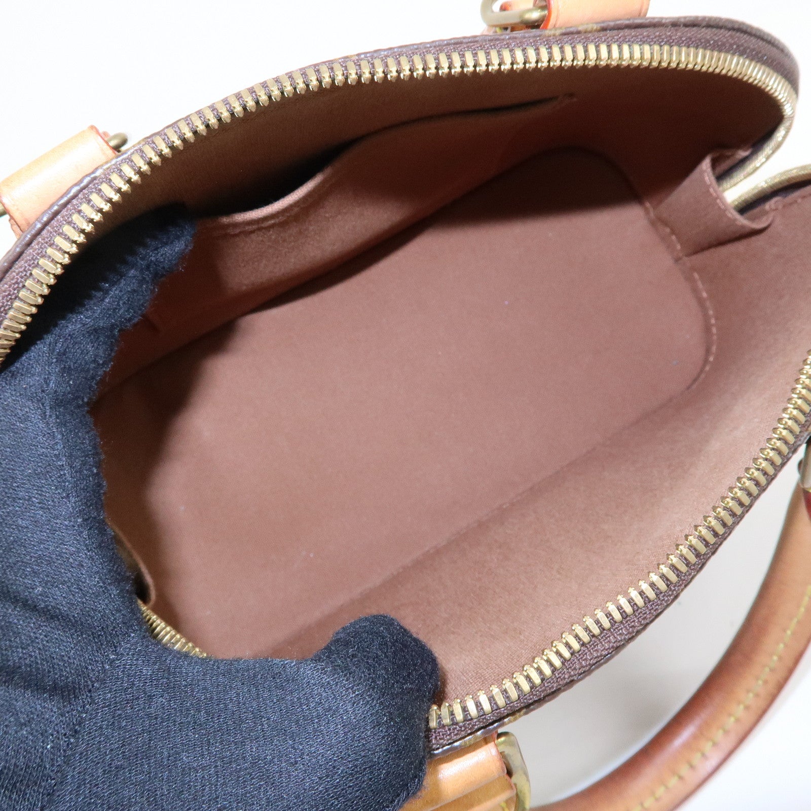 Louis Vuitton Monogram Alma BB 2Way Bag New Style Brown M46990