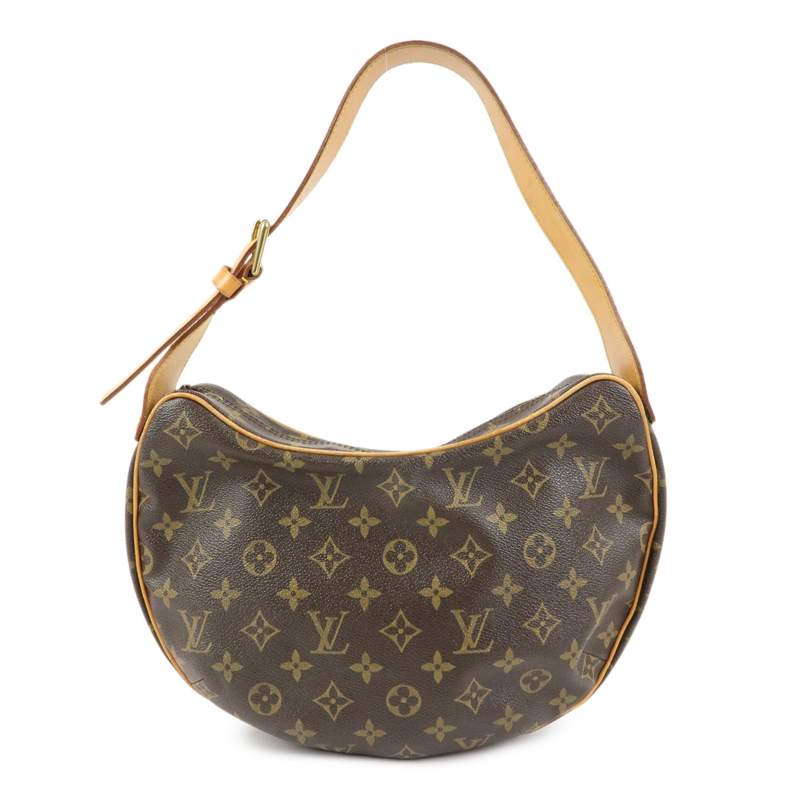 Louis Vuitton Monogram Croissant MM Shoulder Bag Brown M51512