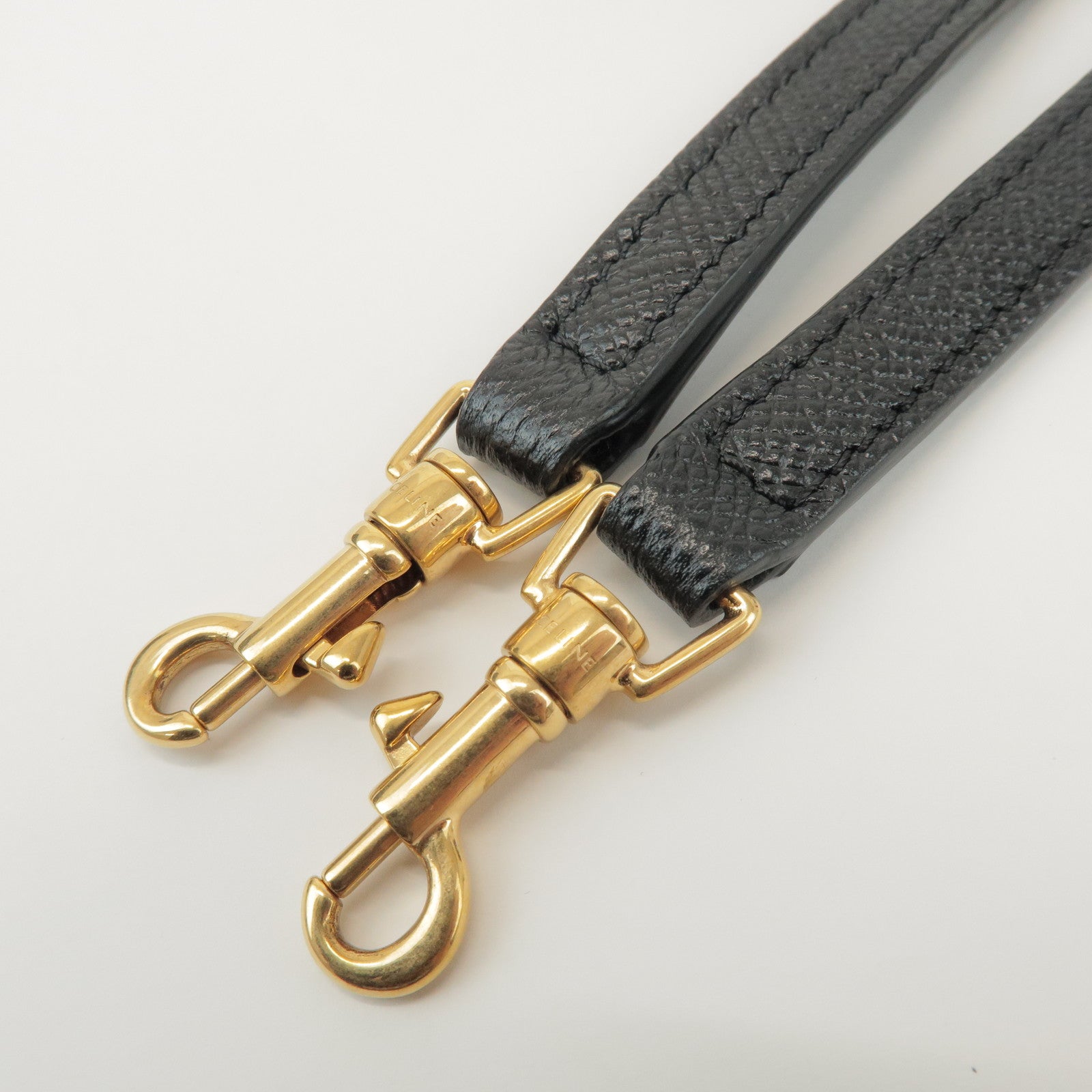 CELINE Belt Bag Leather 2WAY Bag Shoulder Bag Hand Bag Black