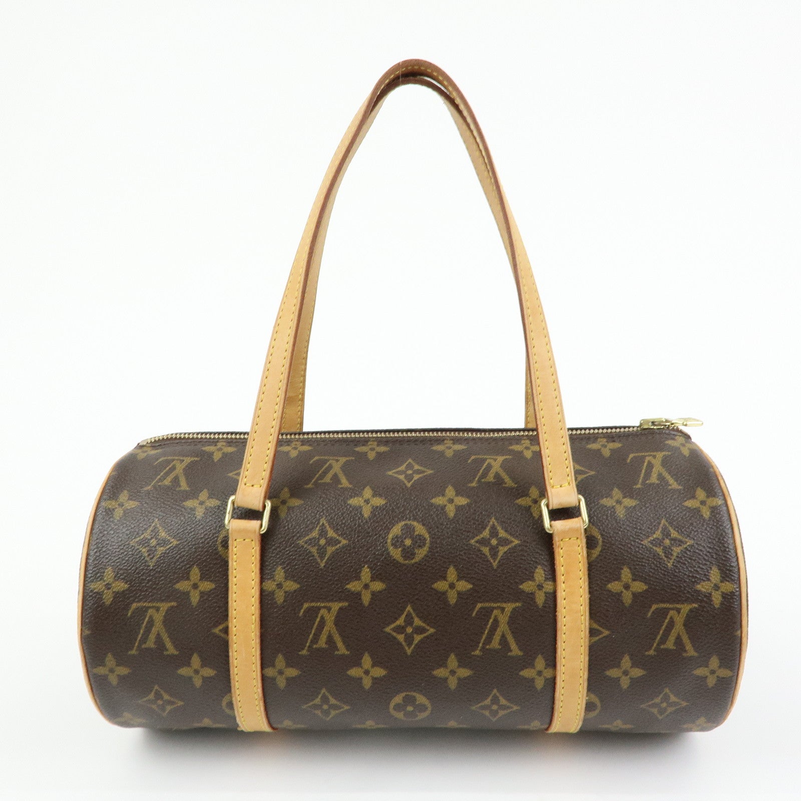 Louis Vuitton Monogram Papillon 30 Hand Bag Brown M51385