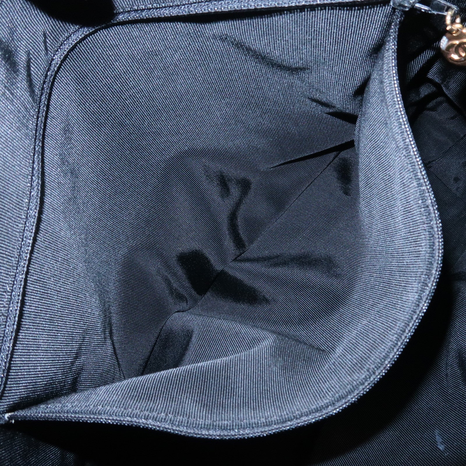 CHANEL COCO Mark Caviarskin Tote Bag Shoulder Bag Hand Bag Black