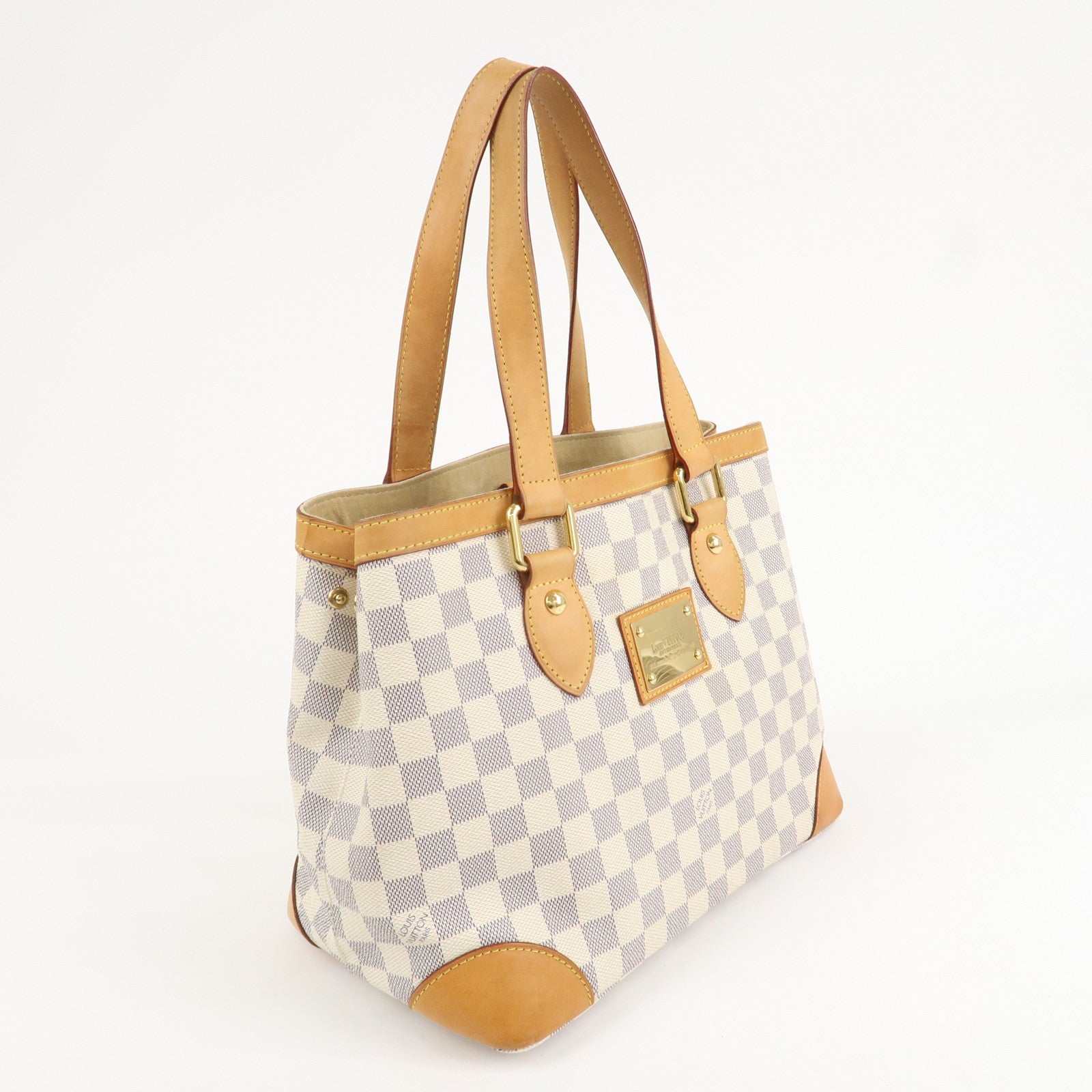 Louis Vuitton Damier Azur Hampstead PM Hand Bag Ivory N51207