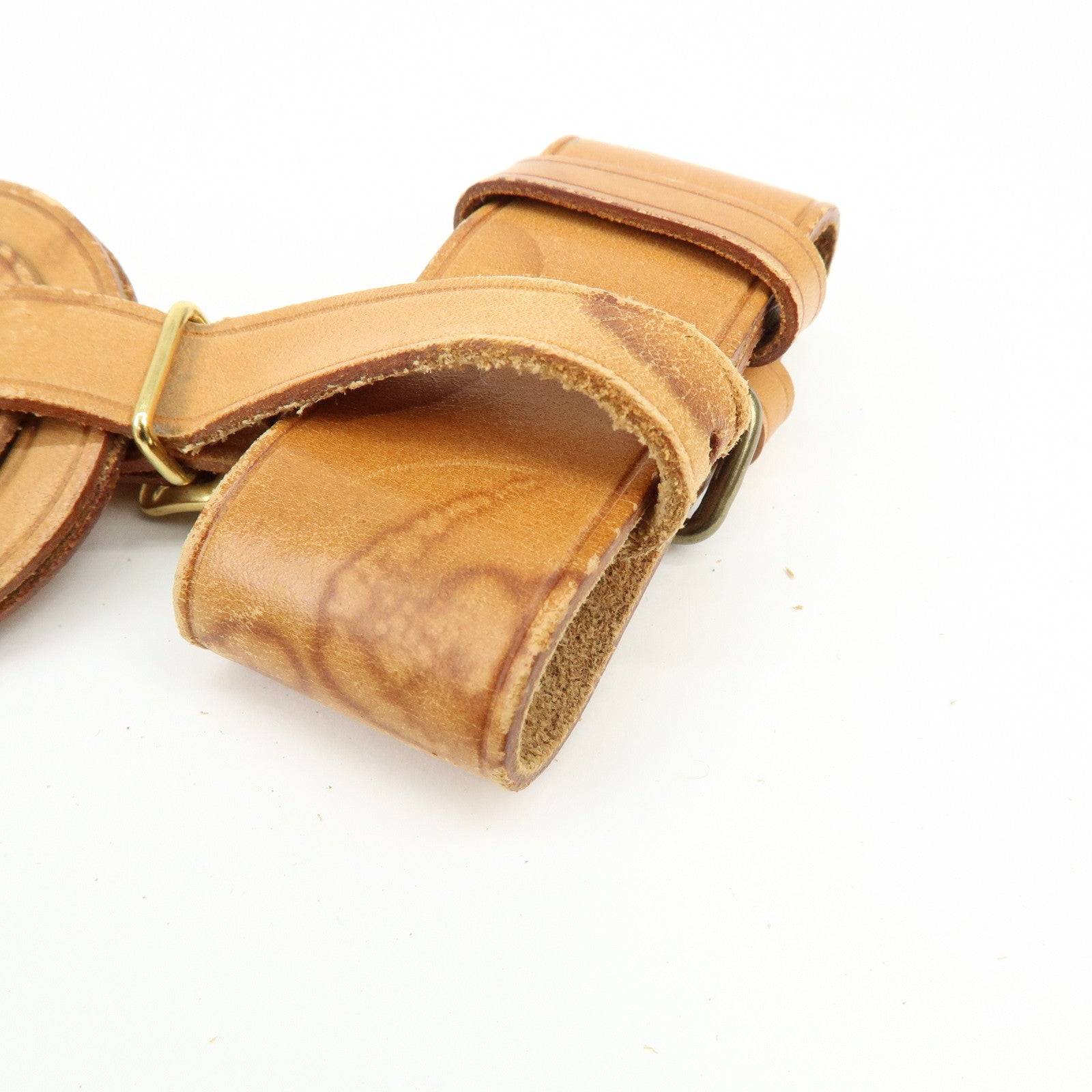 Louis Vuitton Set of 10 Leather Name Tag & Poignet Natural