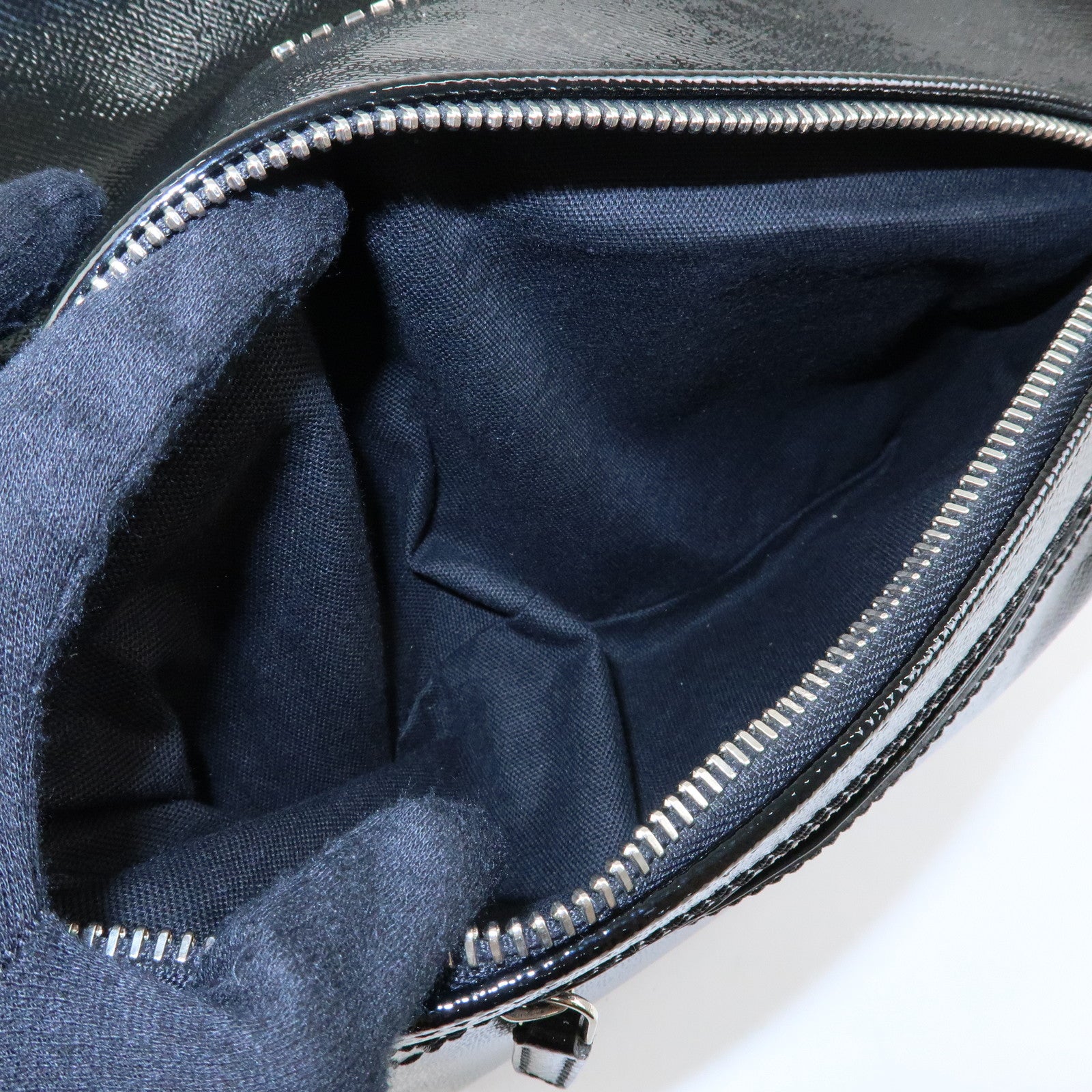GIVENCHY Pandora Patent Leather 2Way Shoulder Bag Hand Bag Black