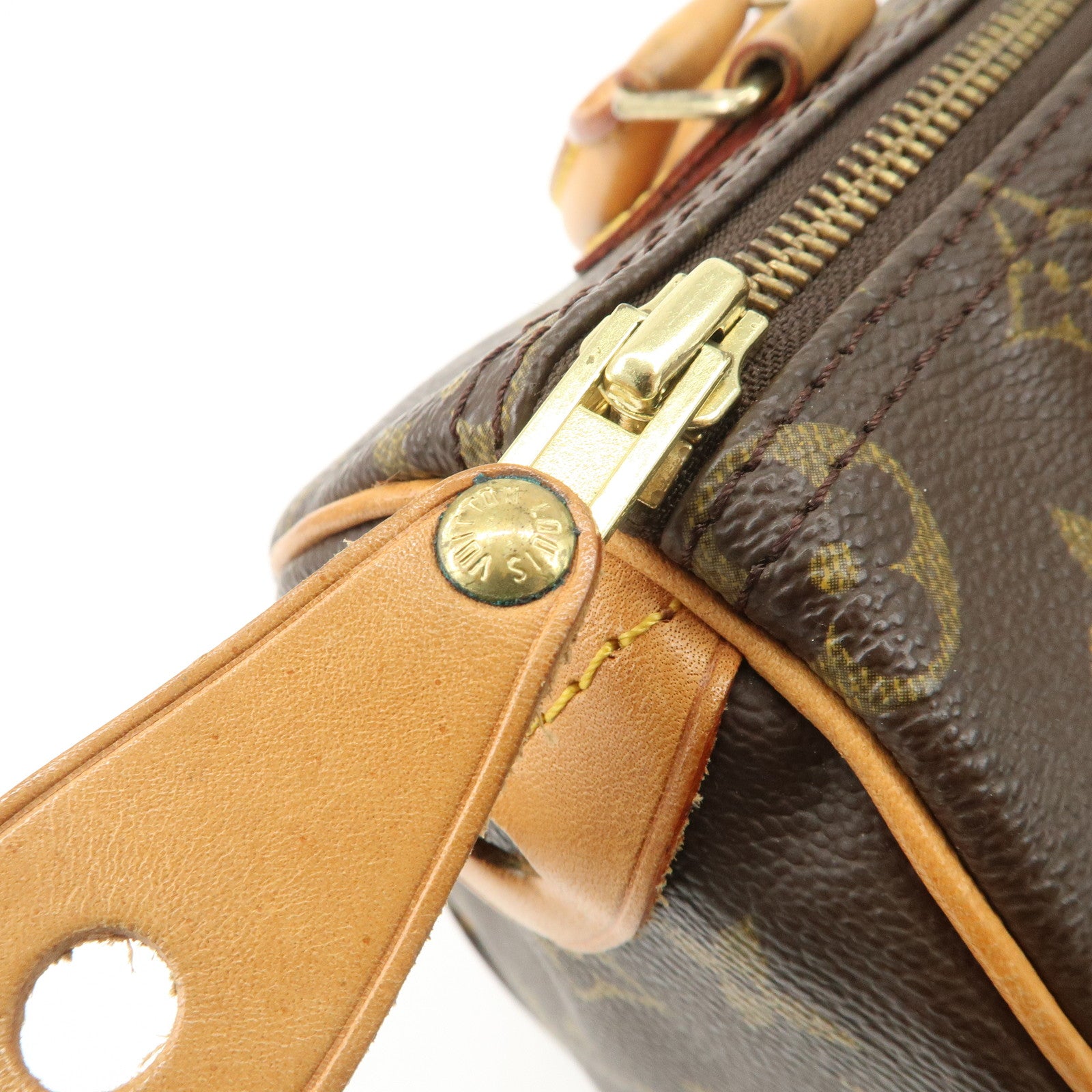Louis Vuitton Monogram Speedy 25 Hand Bag Boston Bag M41528 Used