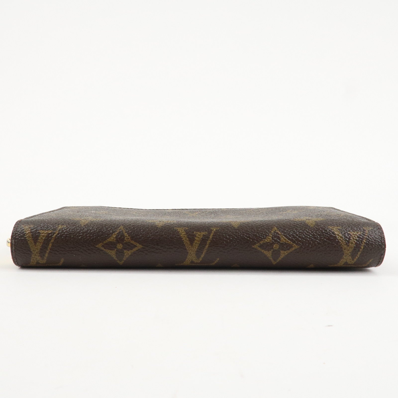 Louis Vuitton Monogram Zippy Long Wallet Brown Fuchsia M41895 Used