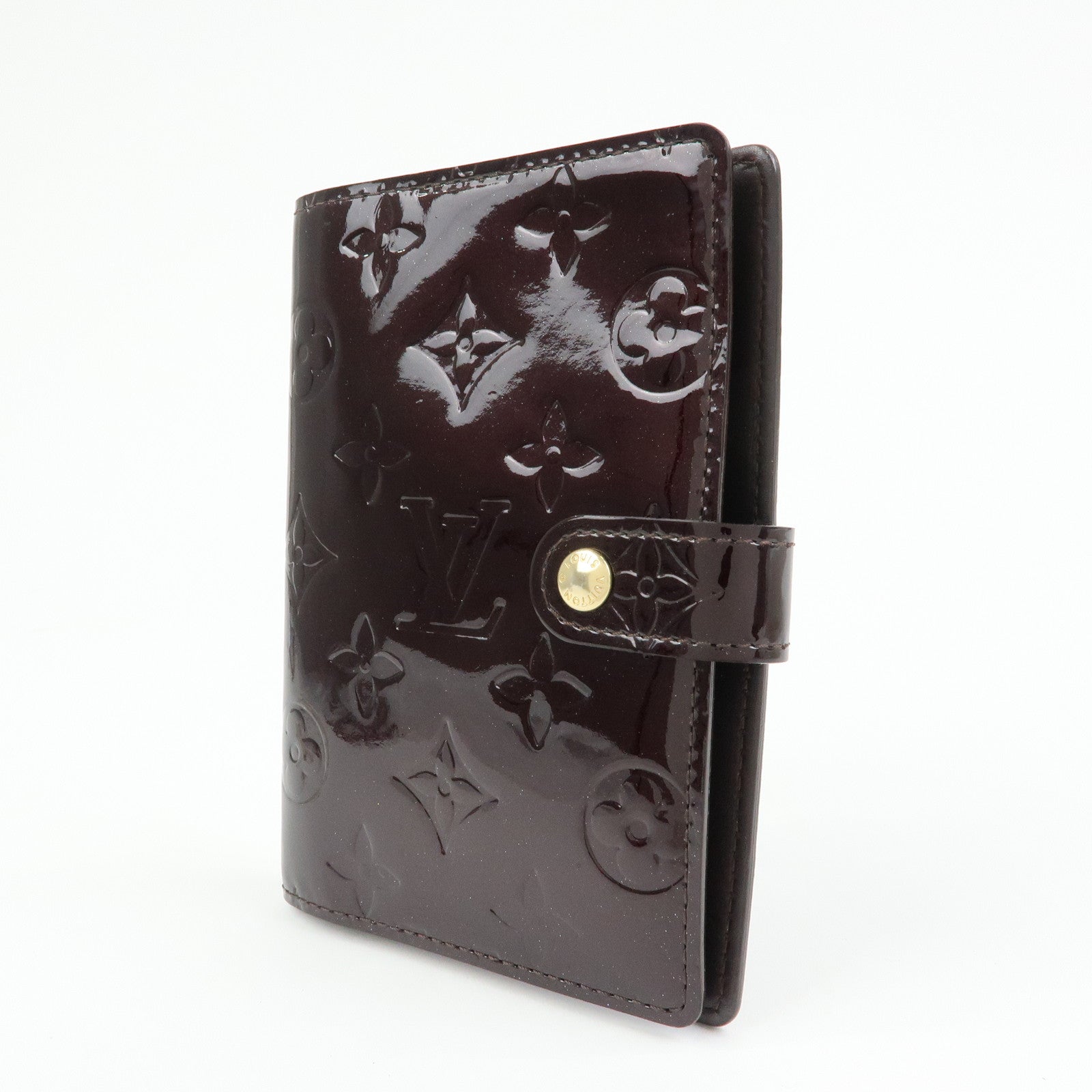 Louis Vuitton Monogram Vernis Leather Agenda PM Amarante R21026