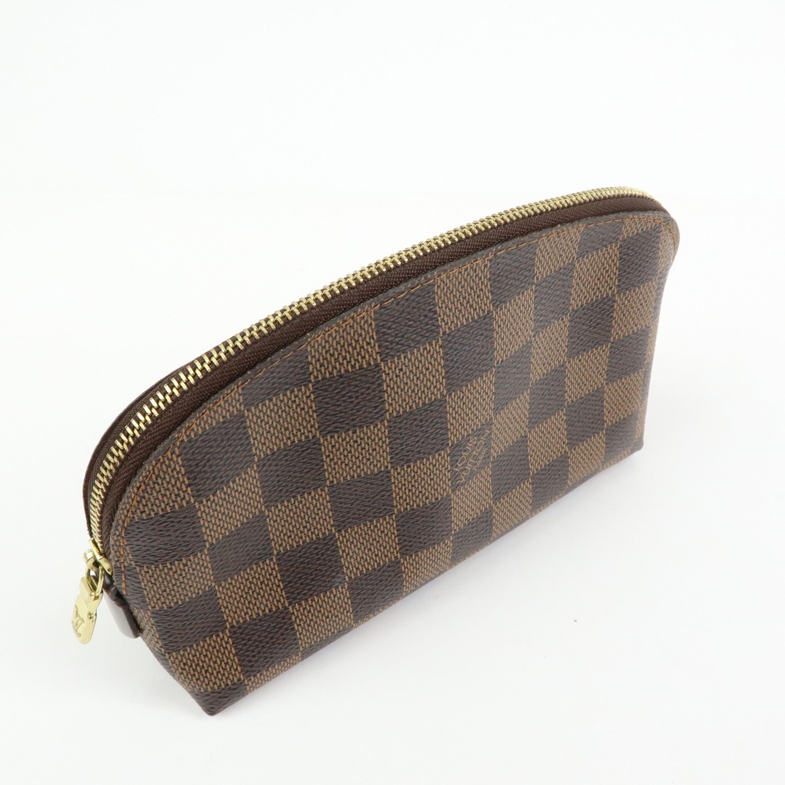 Louis Vuitton Damier Pochette Cosmetic PM Pouch Brown N47516