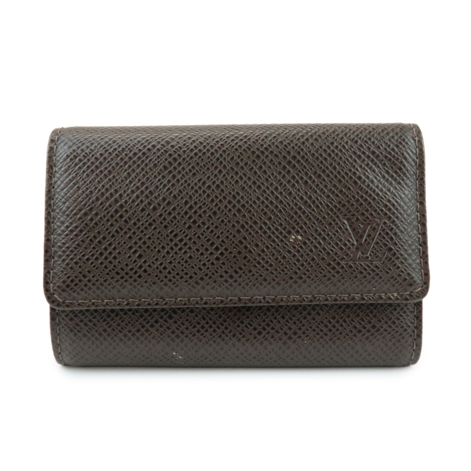 Louis Vuitton Taiga Leather Multicles 6 Key Case Gris M30538