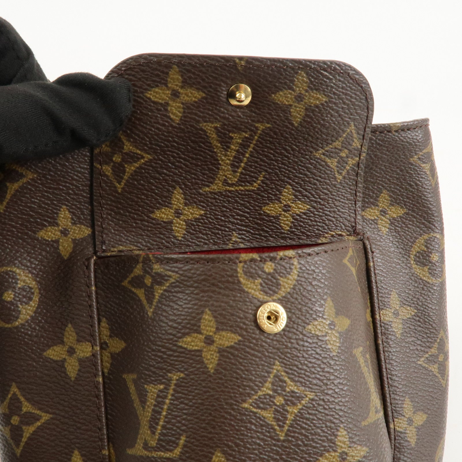 Louis Vuitton Monogram Partition Pouch Wristlet Bag M51901 Used