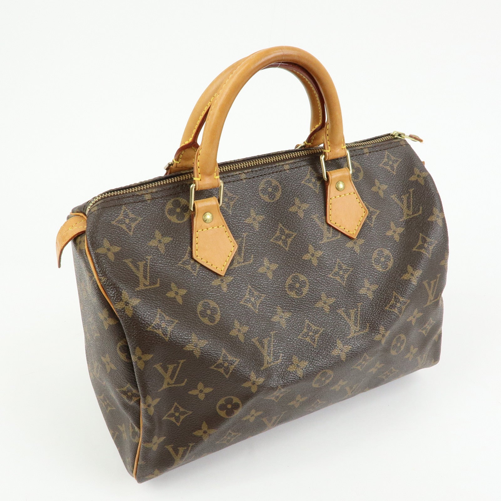 Louis Vuitton Monogram Speedy 30 Boston Bag Hand Bag Brown M41526