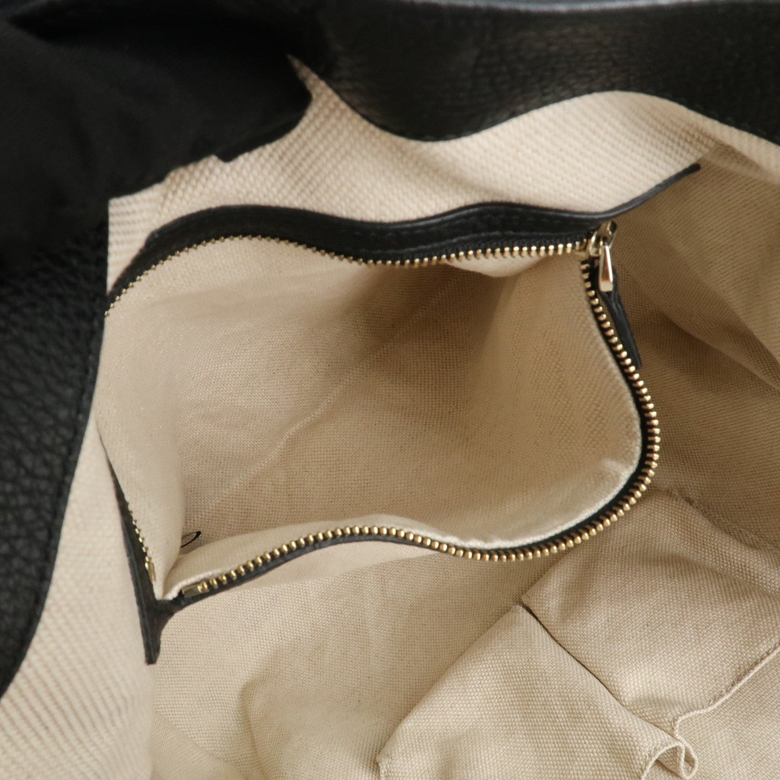 GUCCI SOHO Cellarius Leather Tote Bag Shoulder Bag Black 282309 Used